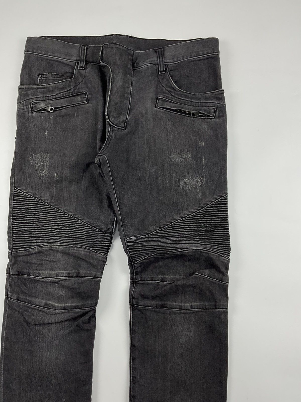 Balmain Balmain Distressed Biker Jeans Size US 32 / EU 48 - 4 Thumbnail