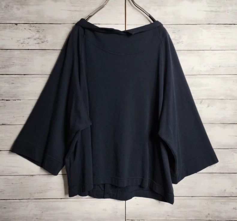 Y's Y's Broad Sweatshirt Fabric Top Cotton Seven-Point Sleeves Size US M / EU 48-50 / 2 - 2 Thumbnail