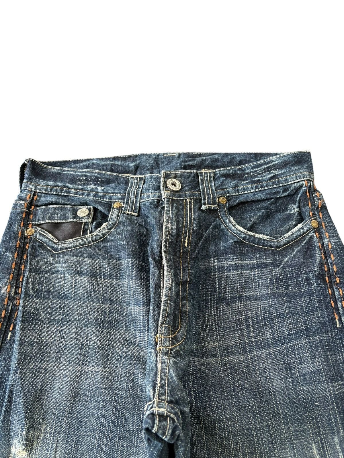 Japanese Brand Vintage Japanese Brand Distressed Bootcut Jeans Size US 30 / EU 46 - 4 Thumbnail