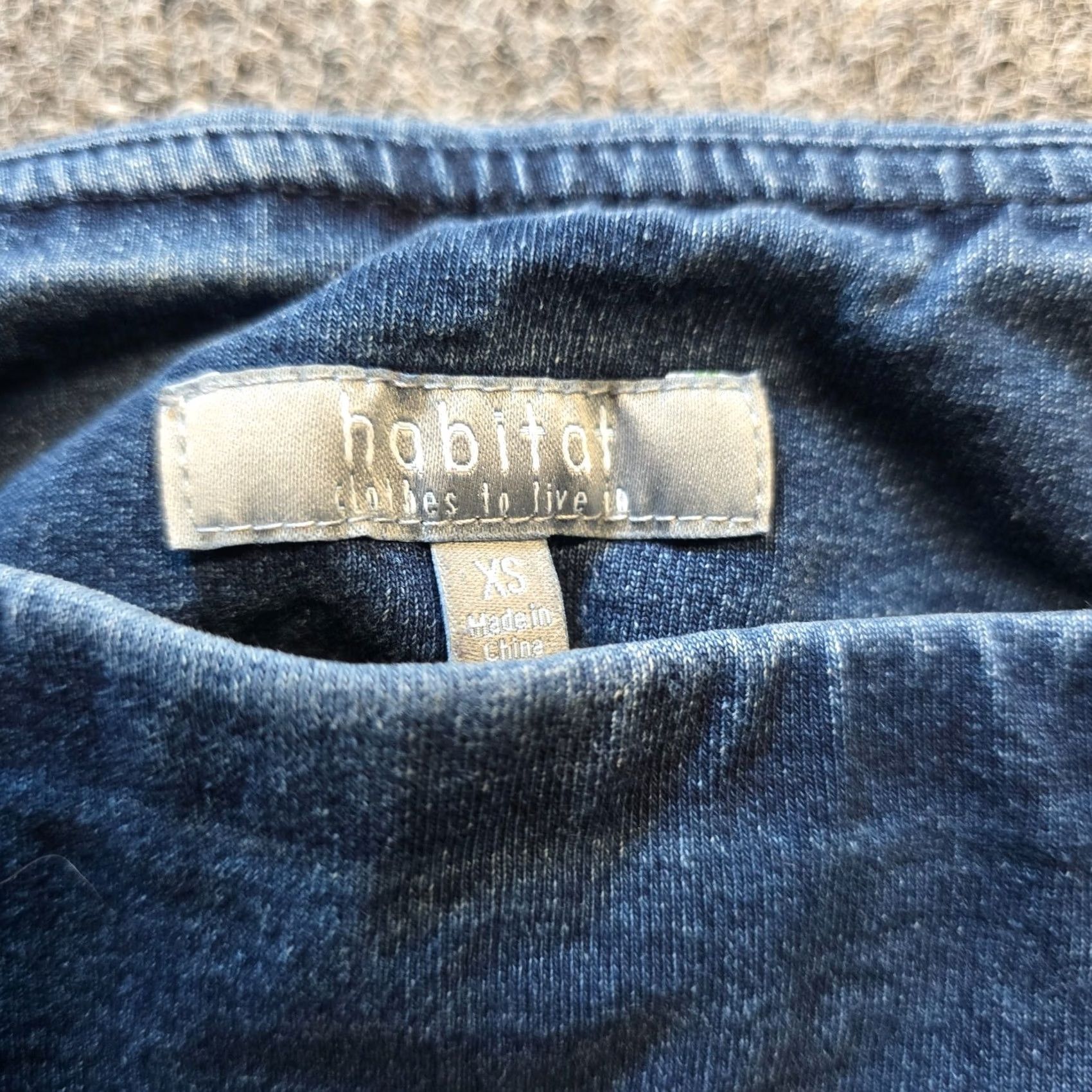 Habitat Habitat Pants Womens XS Blue Tapered Mid Rise Stretch Denim Casual Regular Size 26" / US 2 / IT 38 - 3 Thumbnail