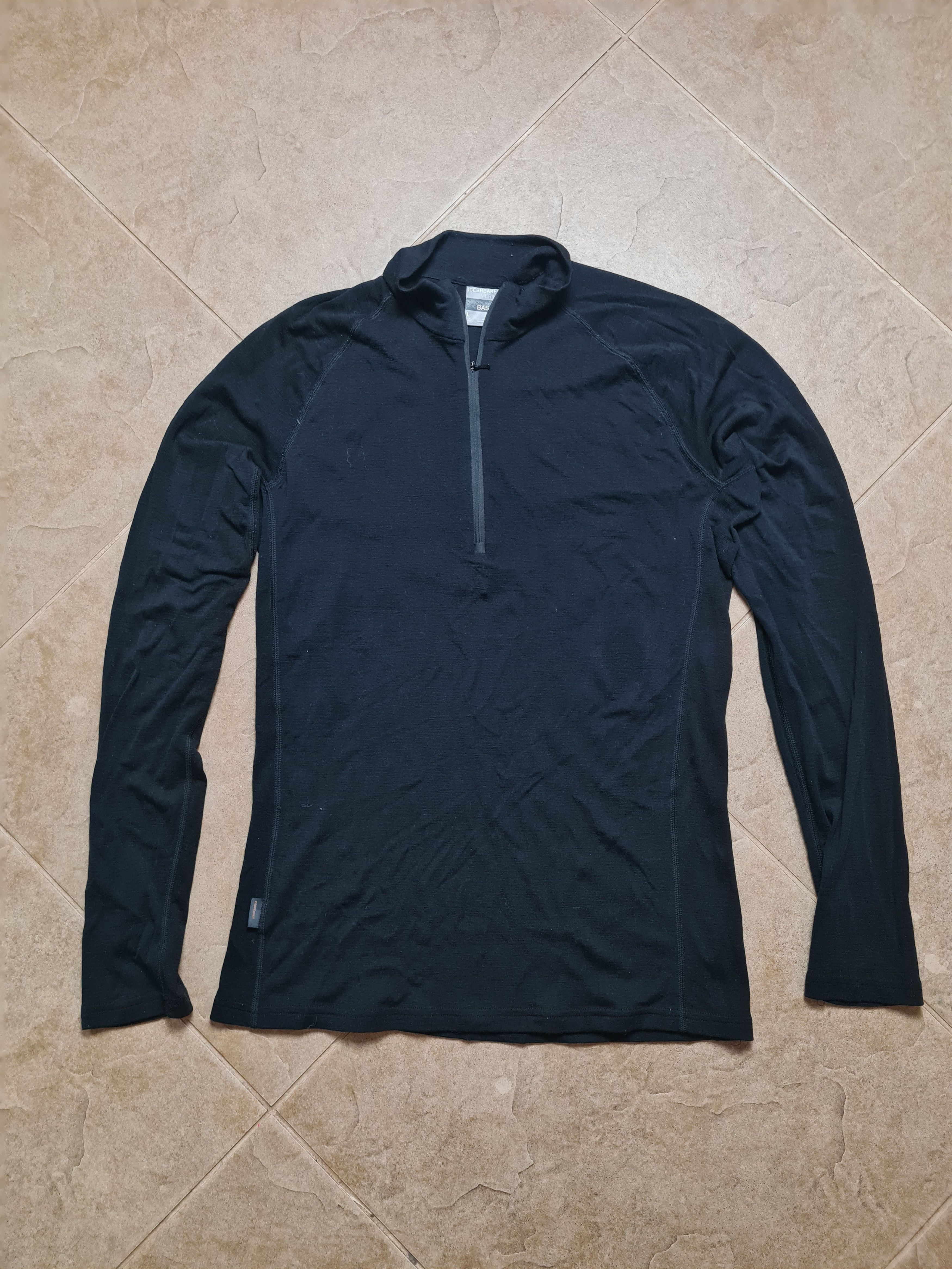 Icebreaker Trekking Icebreaker Wool Elemental Long Sleeve Black Merino Size US L / EU 52-54 / 3 - 5 Thumbnail