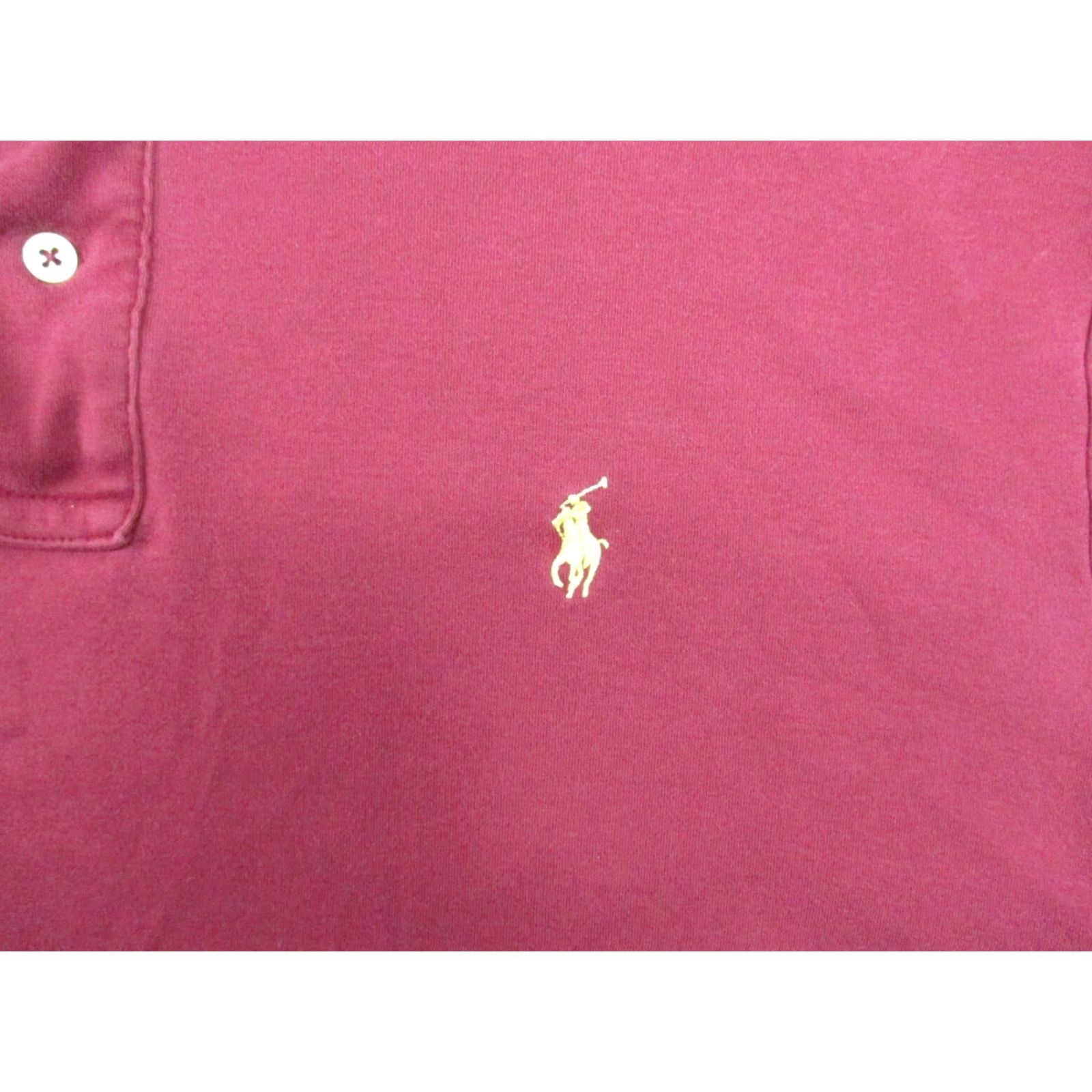 Polo Ralph Lauren Polo Ralph Lauren Shirt Mens Large Vintage Polo Short Sleeve Red Yellow Pony Shirt Size US L / EU 52-54 / 3 - 2 Thumbnail