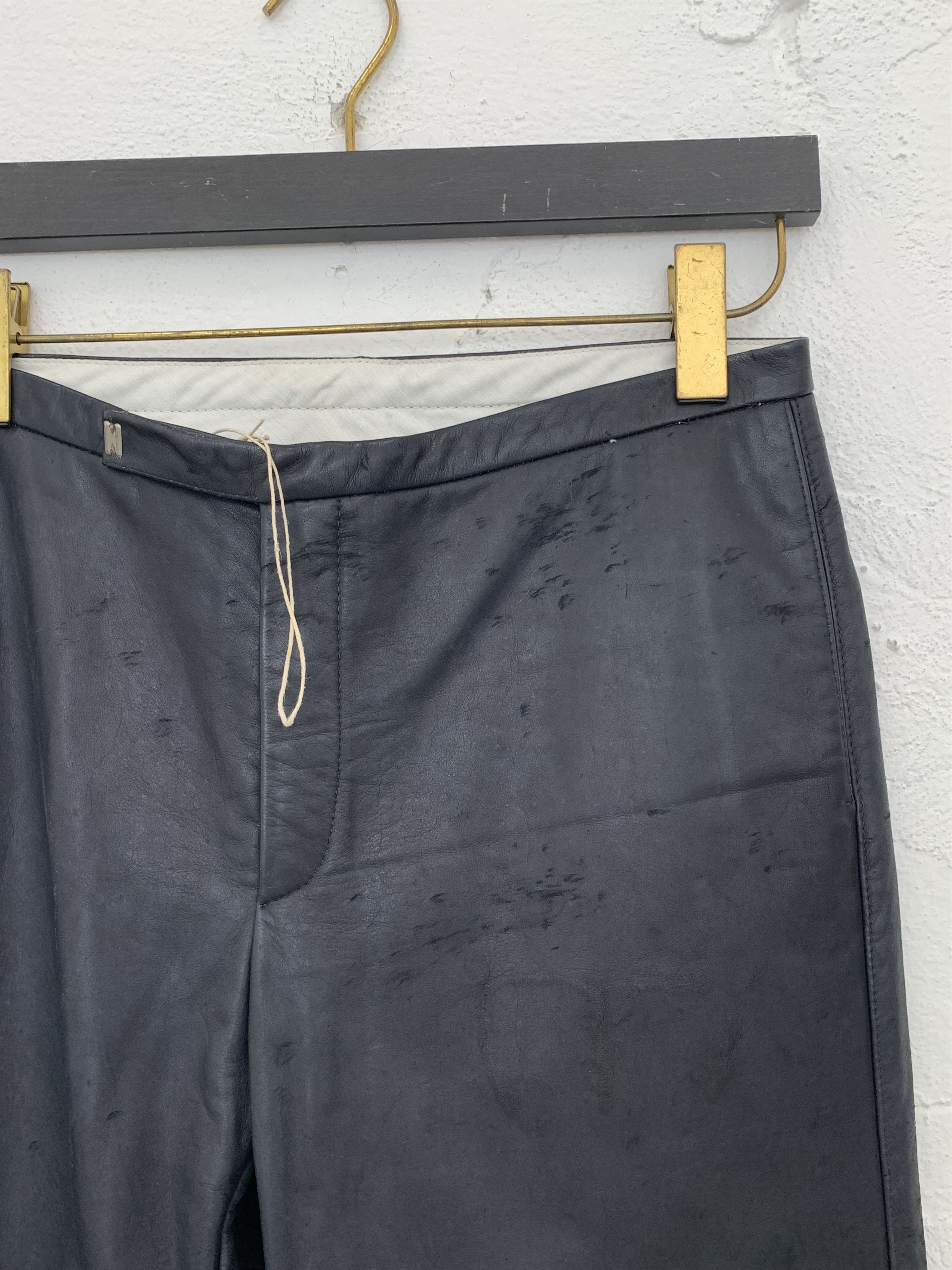 Carol Christian Poell CAROL CHRISTIAN POELL MALE FALL 2000 2001 LEATHER PANTS Size US 32 / EU 48 - 3 Thumbnail