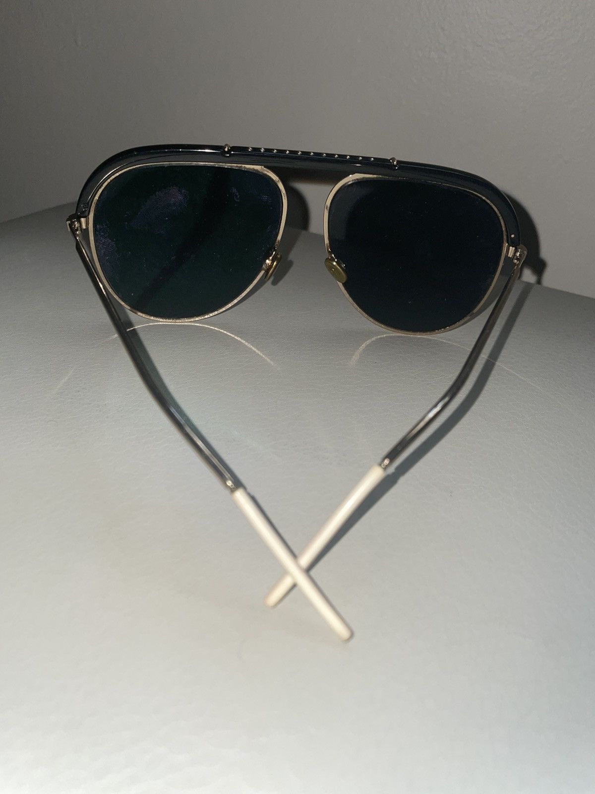 Dior Christian Dior Black and Gold Glasses Size ONE SIZE - 3 Thumbnail