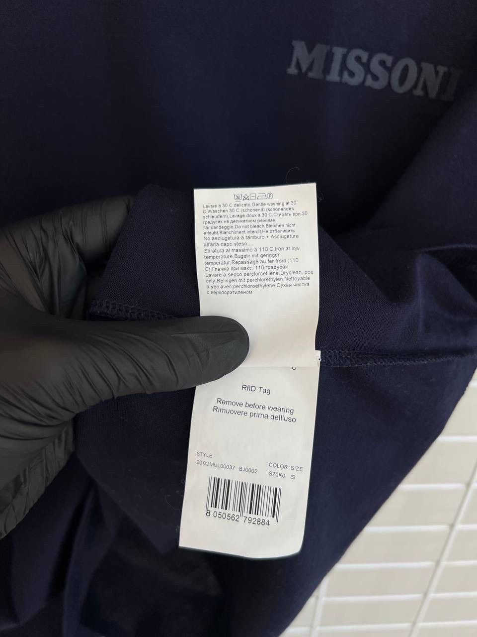 Missoni Missoni Embroidered Logo T-Shirt Men Size S/M Slub Collar Size US S / EU 44-46 / 1 - 13 Thumbnail