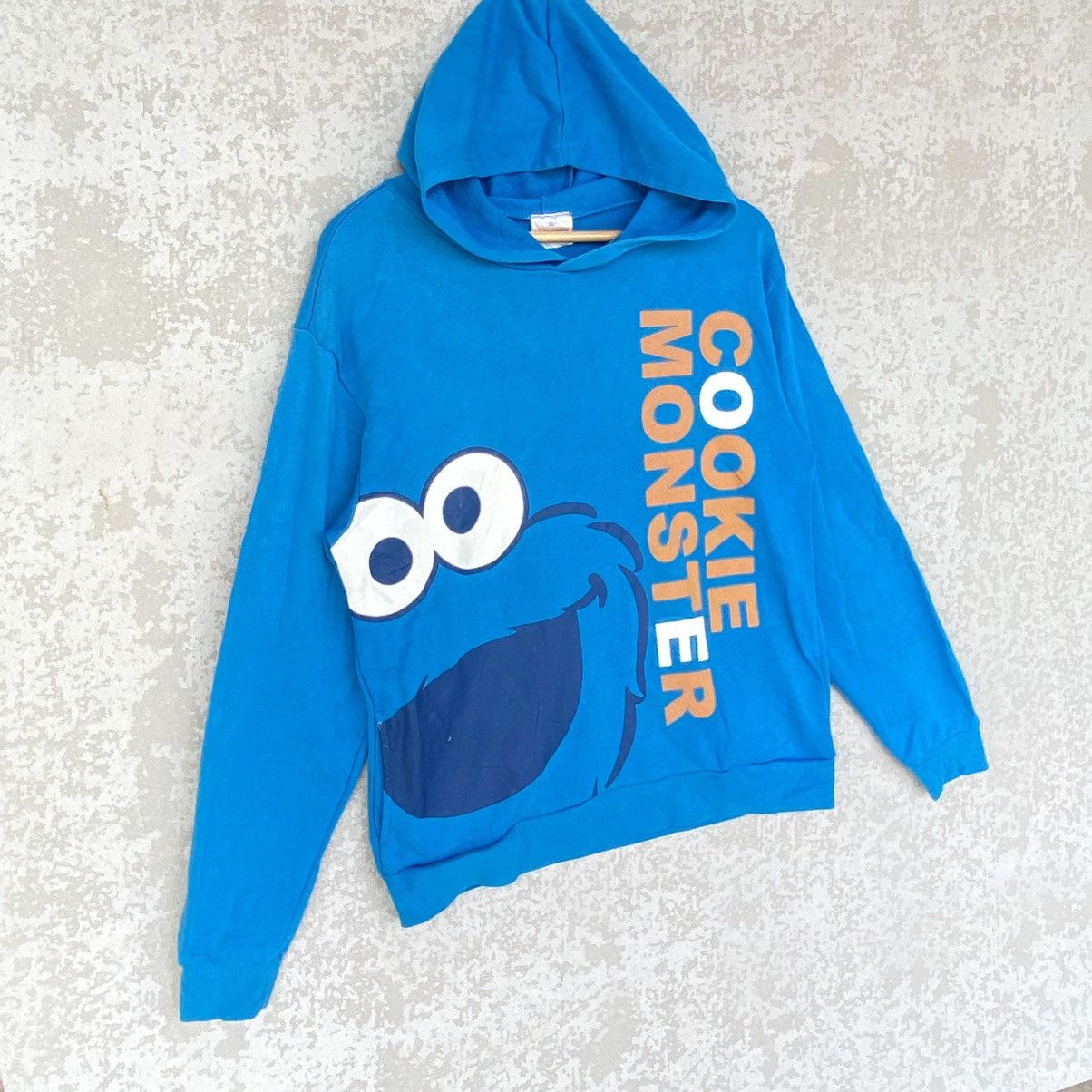 Other Vintage Blue Monster Elmo Printed Hoodie Sweater Size M Size S / US 4 / IT 40 - 3 Thumbnail