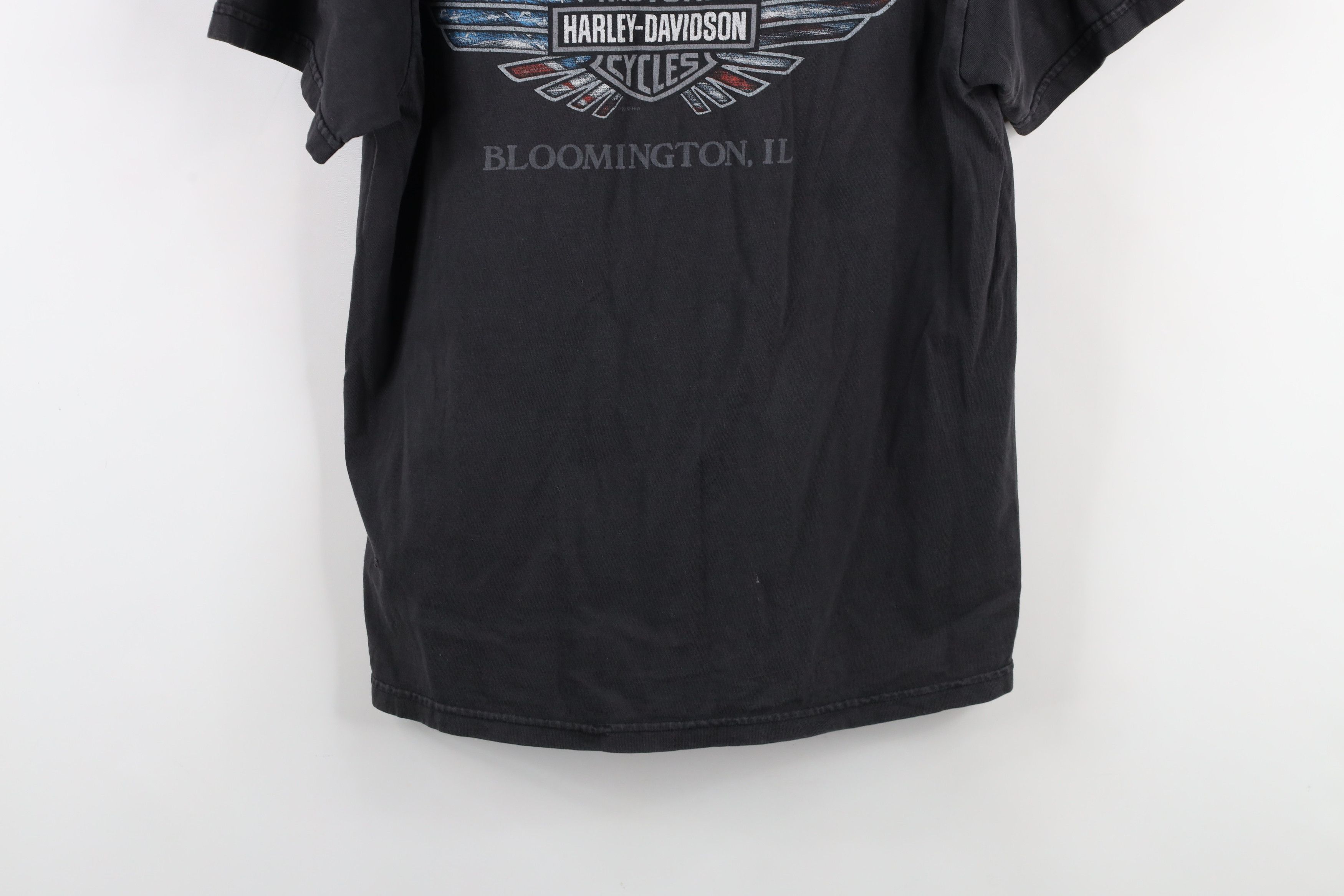 Harley Davidson × Vintage Vintage Y2K 2002 Harley Davidson Spell Out Flag T-Shirt USA Size US M / EU 48-50 / 2 - 14 Thumbnail