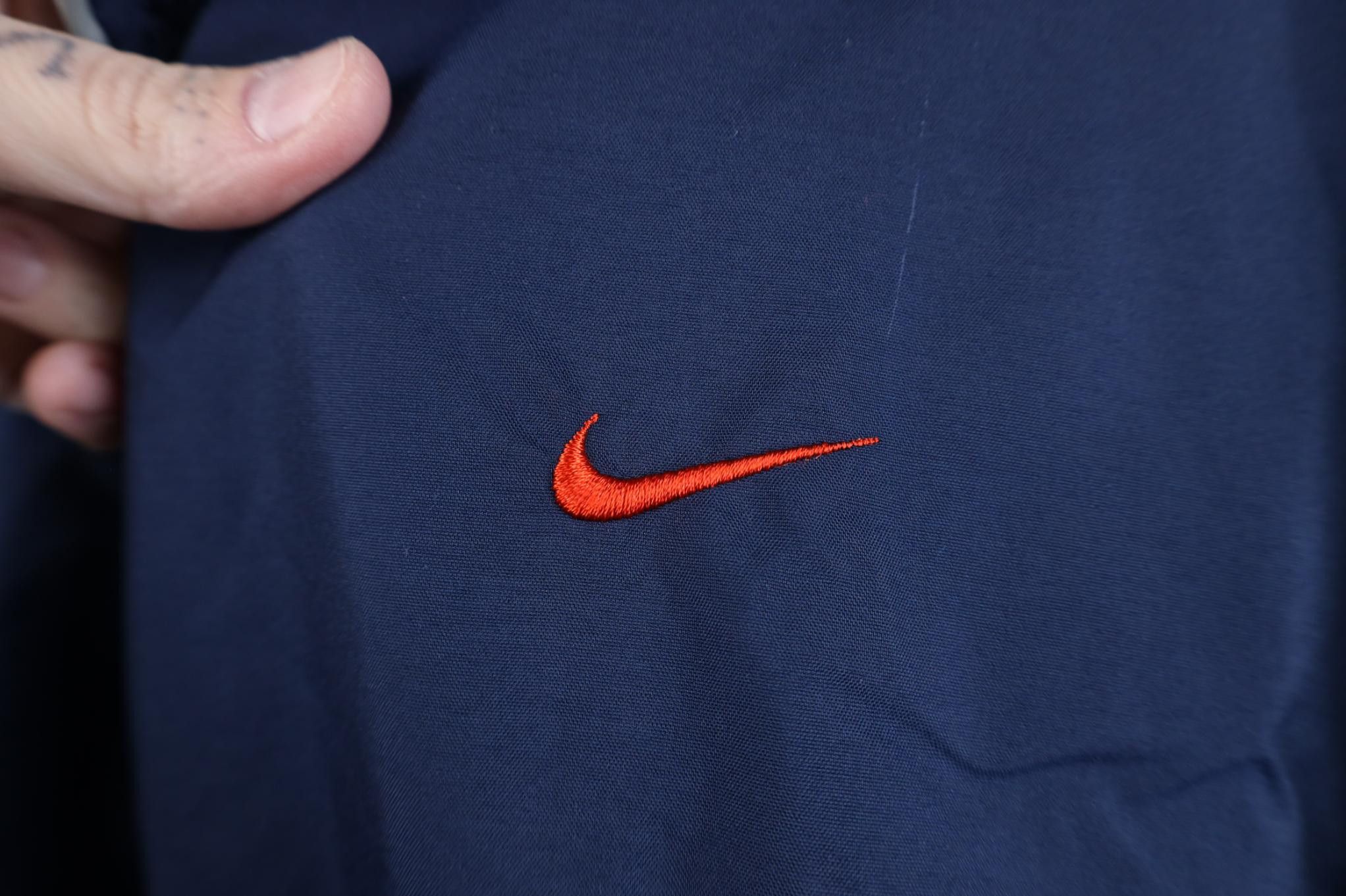 Nike Vintage Y2K Nike Scott Mini Swoosh Lined Windbreaker Jacket Size US L / EU 52-54 / 3 - 4 Thumbnail