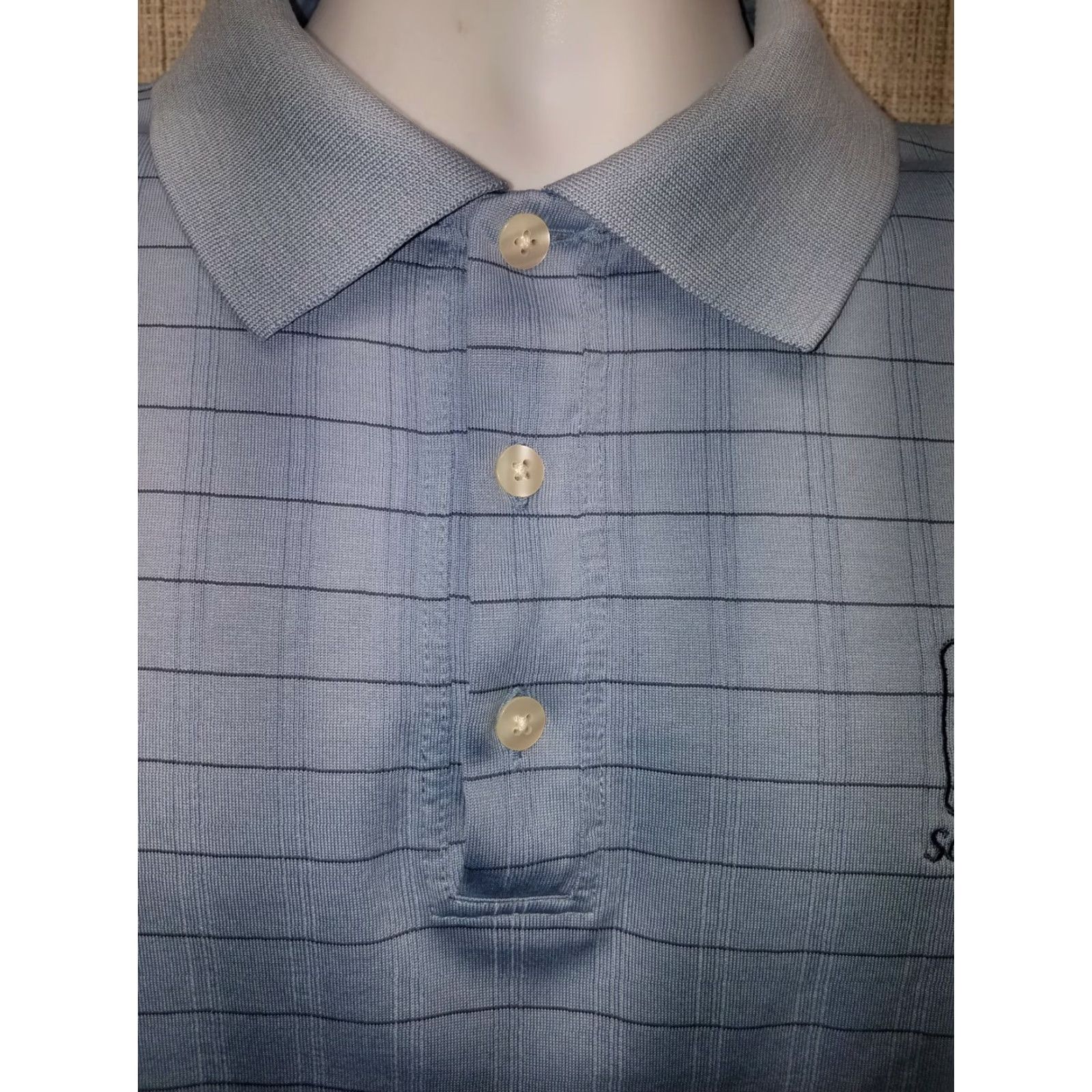 Vintage NikeFitDry Tiger Woods Collection Polo 2XL Blue Golf Polo Mens Size US XXL / EU 58 / 5 - 2 Thumbnail