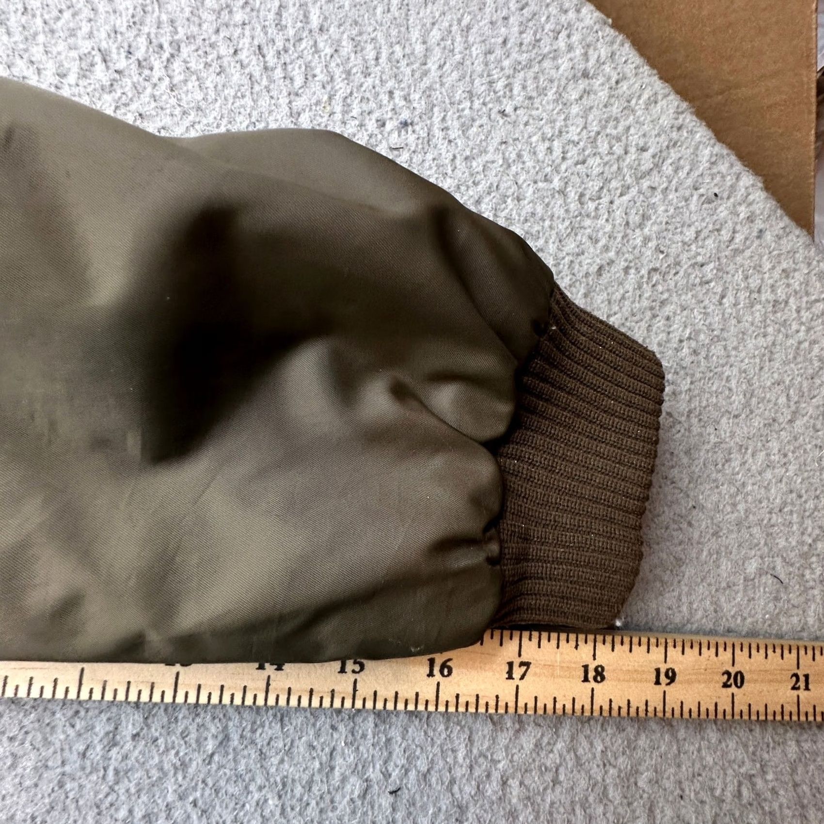 Sears VINTAGE Sears Work Leisure Bomber Jacket Men L Fur Collar Japan Green Orange Zip Nylon 70s Size US L / EU 52-54 / 3 - 5 Thumbnail