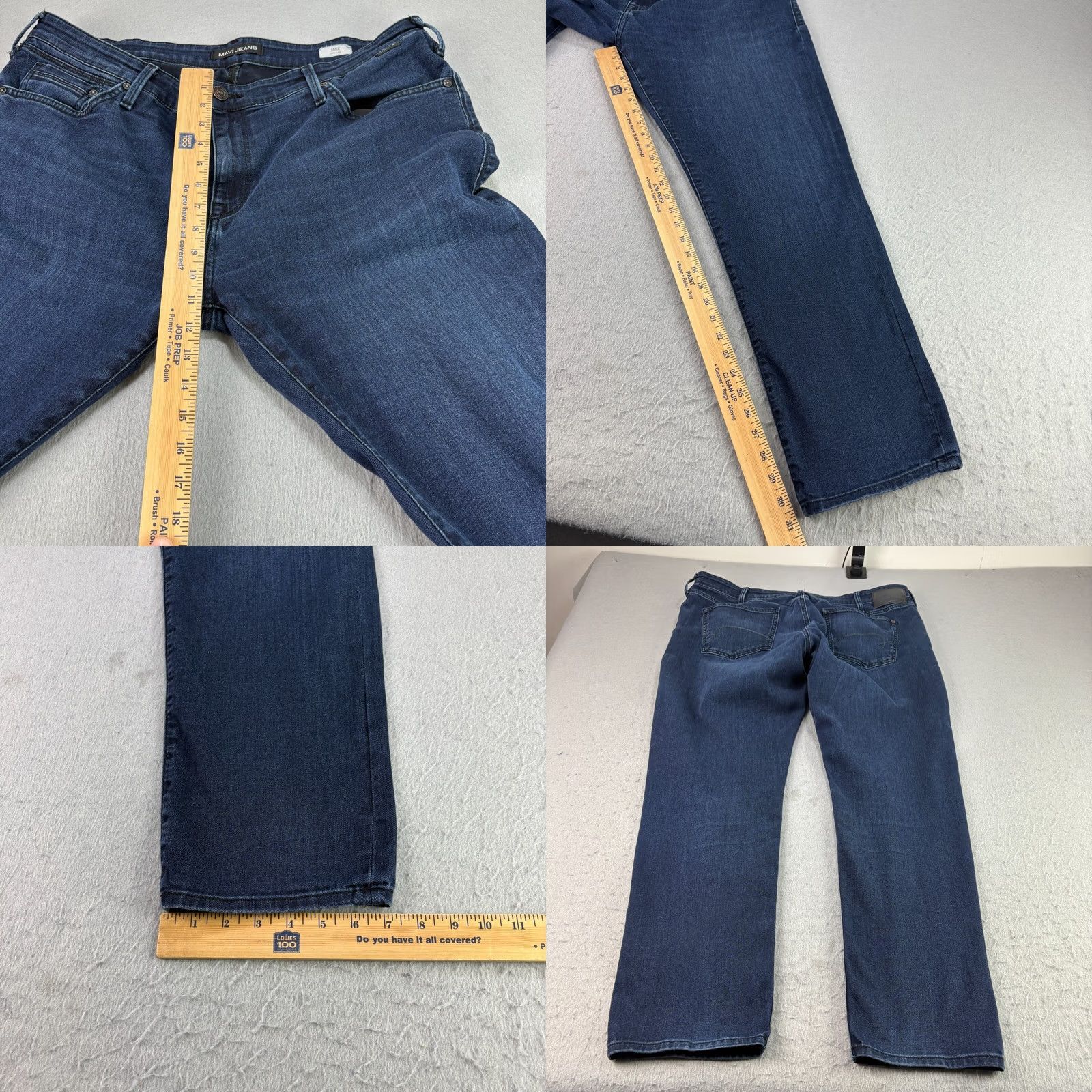 Vintage Mavi Jeans Slim Straight Denim Jeans 38x31 40x31 Blue Jake Dark Wash Stretch Mens Regular Old Navy? Size US 38 / EU 54 - 8 Thumbnail
