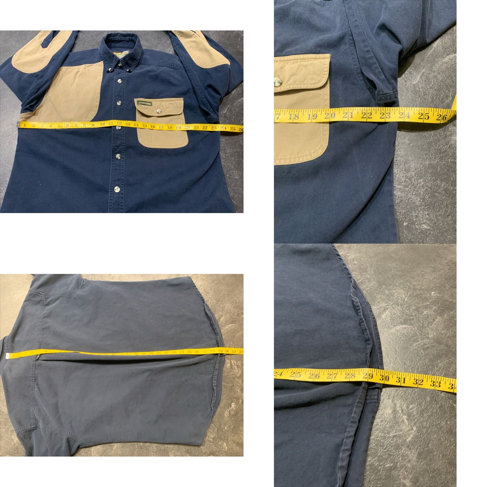 Vintage Remington Sport Shooter Shirt Mens Large Blue Tan Denim Vented Size US L / EU 52-54 / 3 - 8 Thumbnail