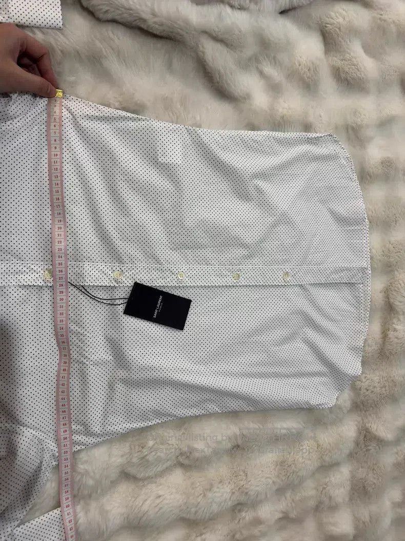 Saint Laurent Paris Saint Laurent Paris size 39 Original White Polka Dot Shirt Size US M / EU 48-50 / 2 - 7 Thumbnail