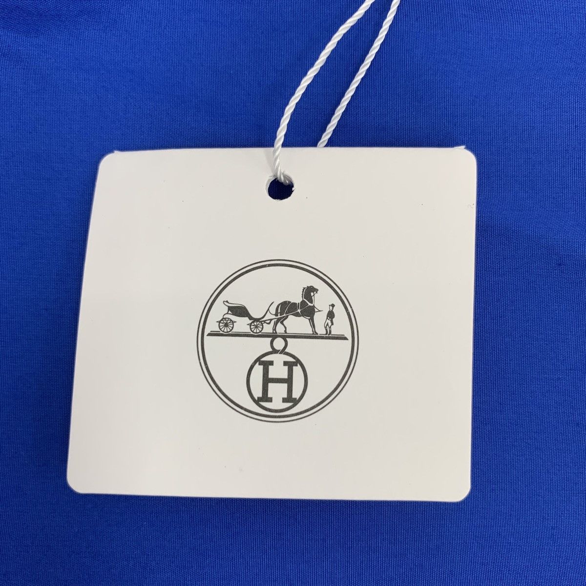 Hermes Hermes 2022 Blue Cotton Short Sleeve Dress K26WX Size XS / US 0-2 / IT 36-38 - 7 Thumbnail