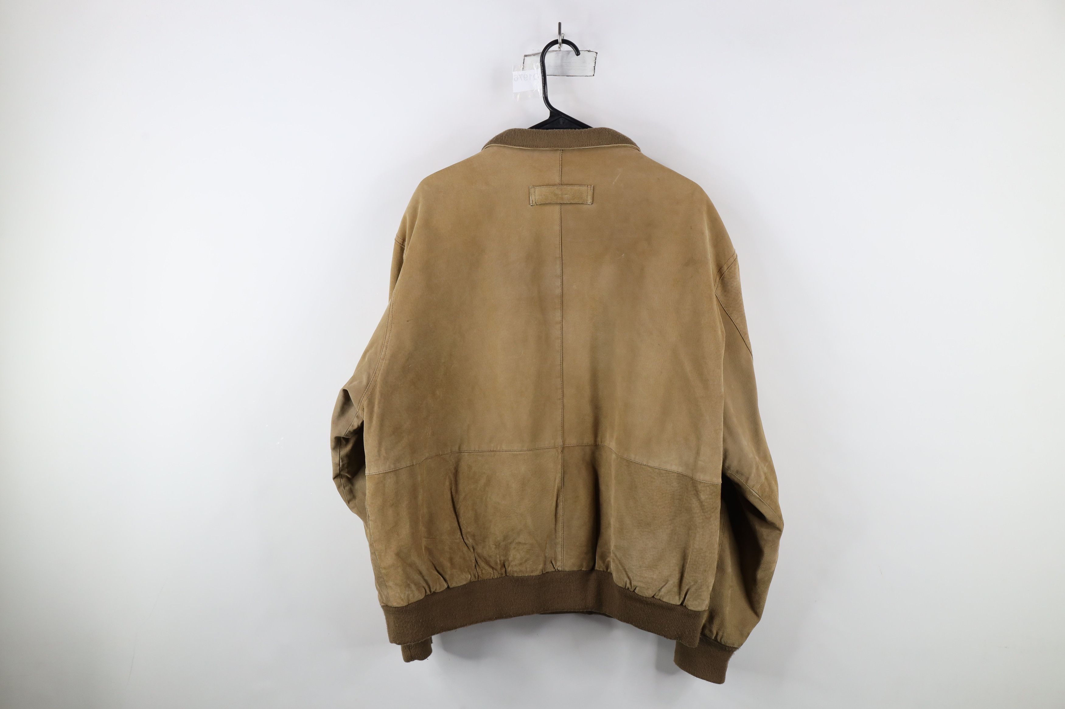Vintage Vintage 90s Streetwear Leather Cafe Racer Bomber Jacket Size US L / EU 52-54 / 3 - 13 Thumbnail