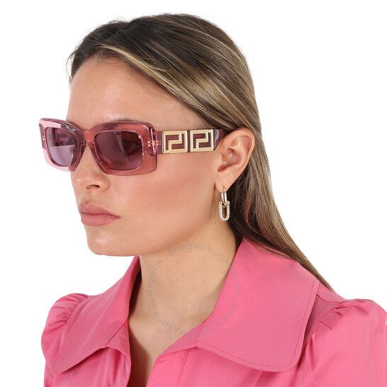 Versace NEW VERSACE VE4444U-5355AK-54 TRANSPARENT PINK Size ONE SIZE - 3 Thumbnail