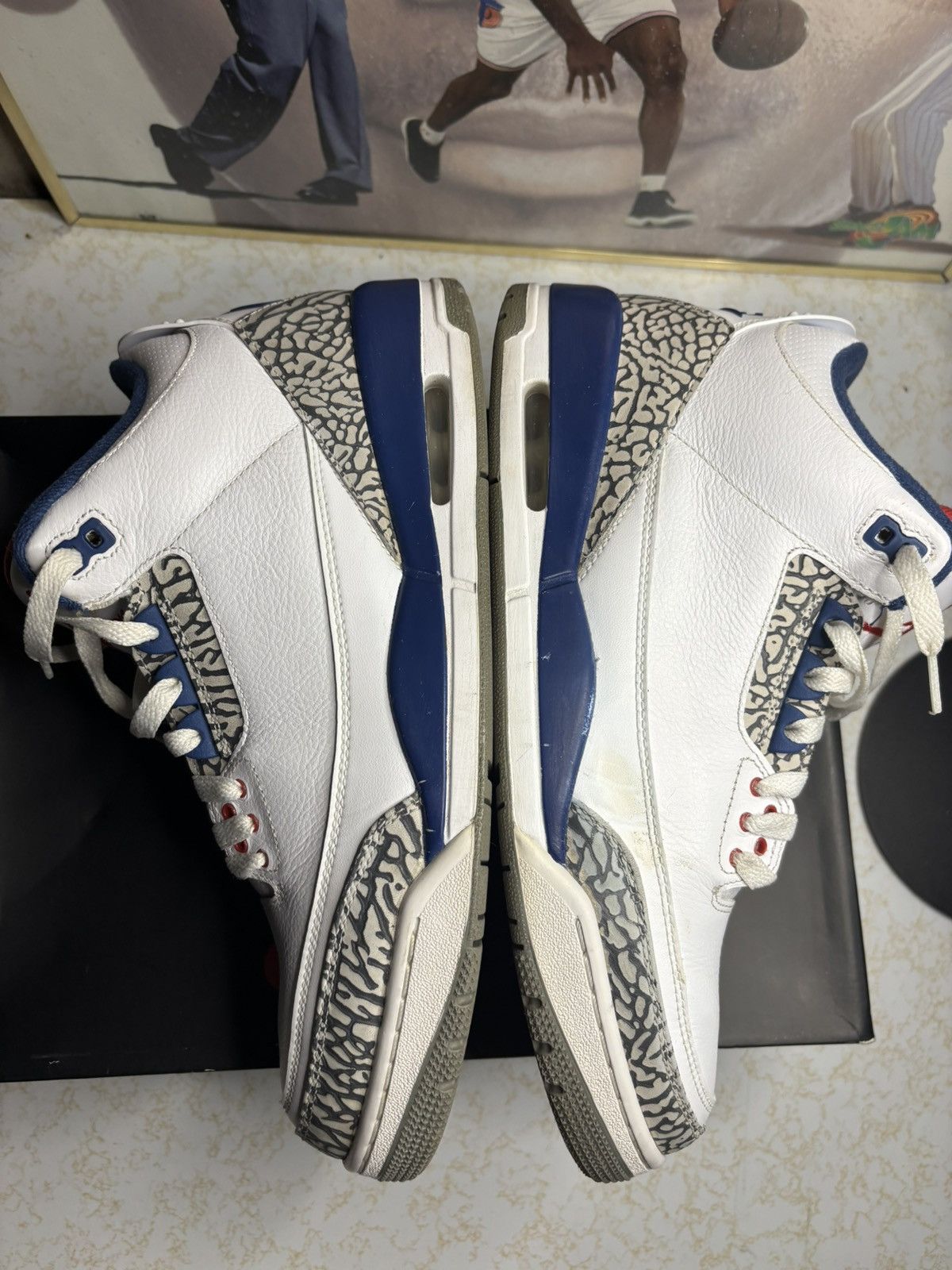 Jordan Brand Jordan Retro 3 ‘true blue’ Size US 11.5 / EU 44-45 - 4 Thumbnail