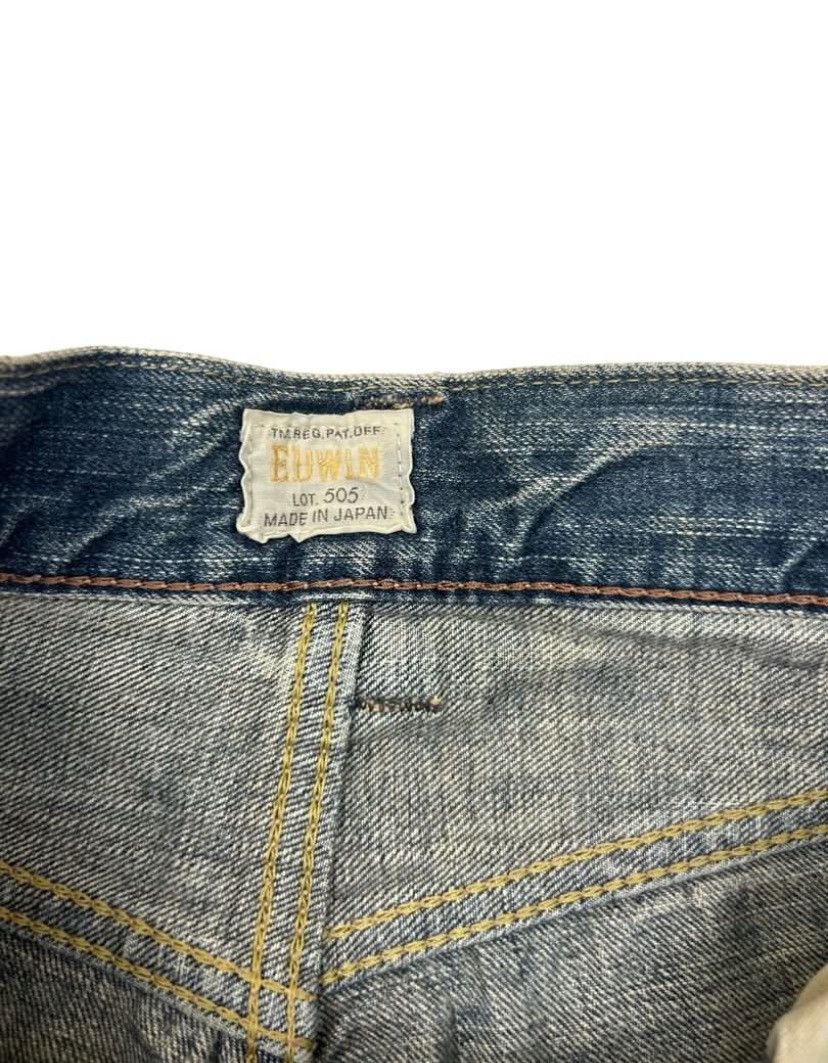 Edwin × Japanese Brand × Vintage Vintage Disstresed Seldvage Edwin Lot 505 Made in Japan Size US 32 / EU 48 - 5 Thumbnail