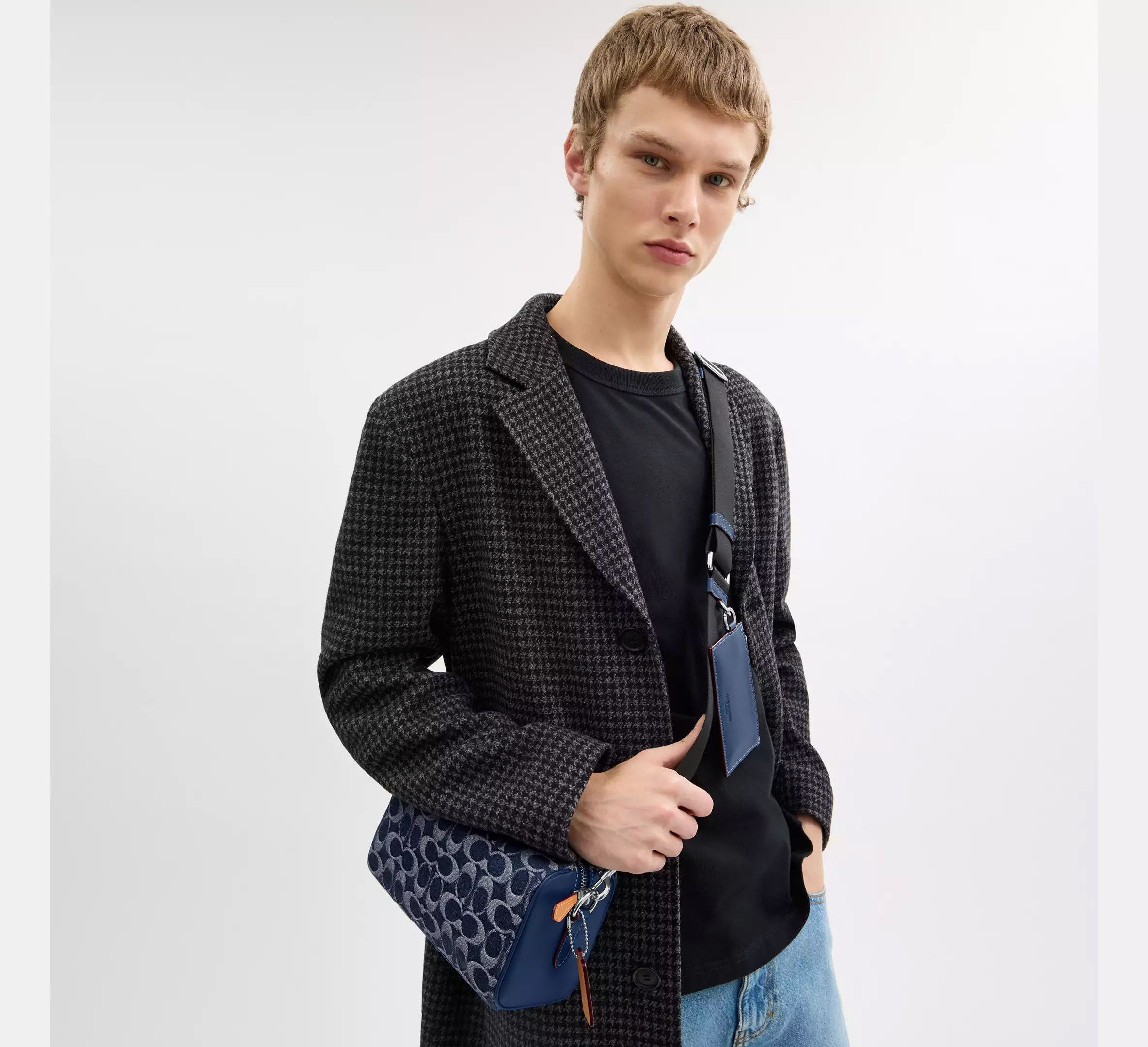 Coach NWT Coach Men’s Axel Crossbody Bag In Signature Denim CY892 Size ONE SIZE - 6 Thumbnail