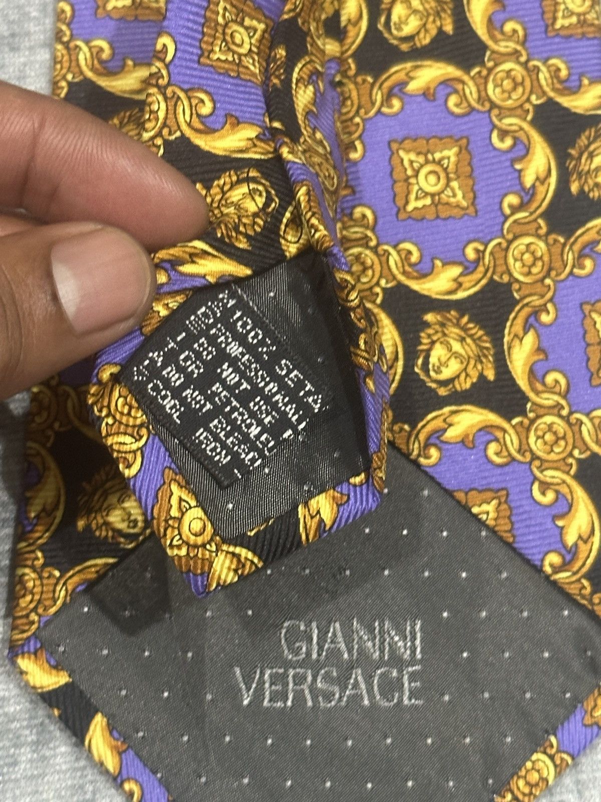 Versace Gianni Versace Silk Tie Size ONE SIZE - 8 Thumbnail