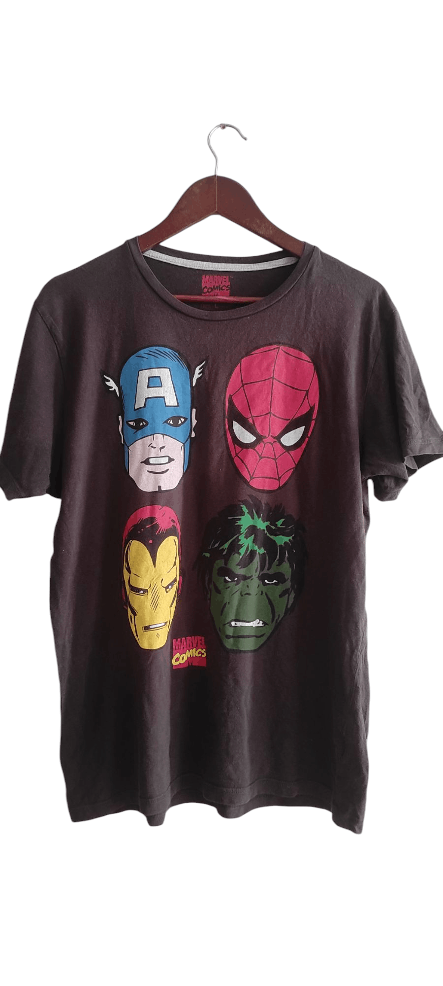 Marvel Comics × Springfield × Vintage Marvel Comics Shirt Captain America Spider Man Iron Man Hulk Size US L / EU 52-54 / 3 - 1 Thumbnail