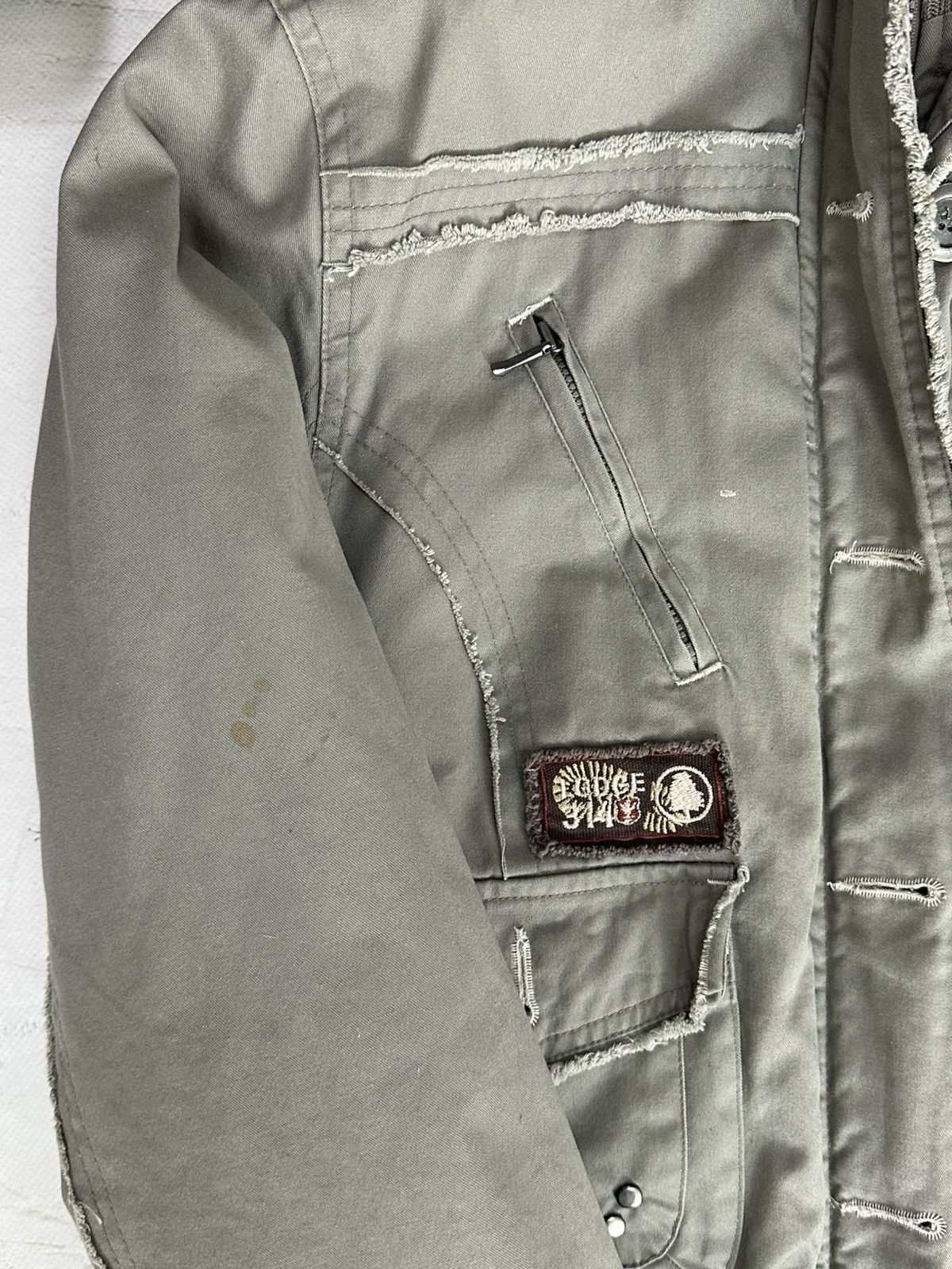 Vintage Vintage Grey Distressed Buttons Faux Fur Hooded Jacket Size M / US 6-8 / IT 42-44 - 15 Thumbnail