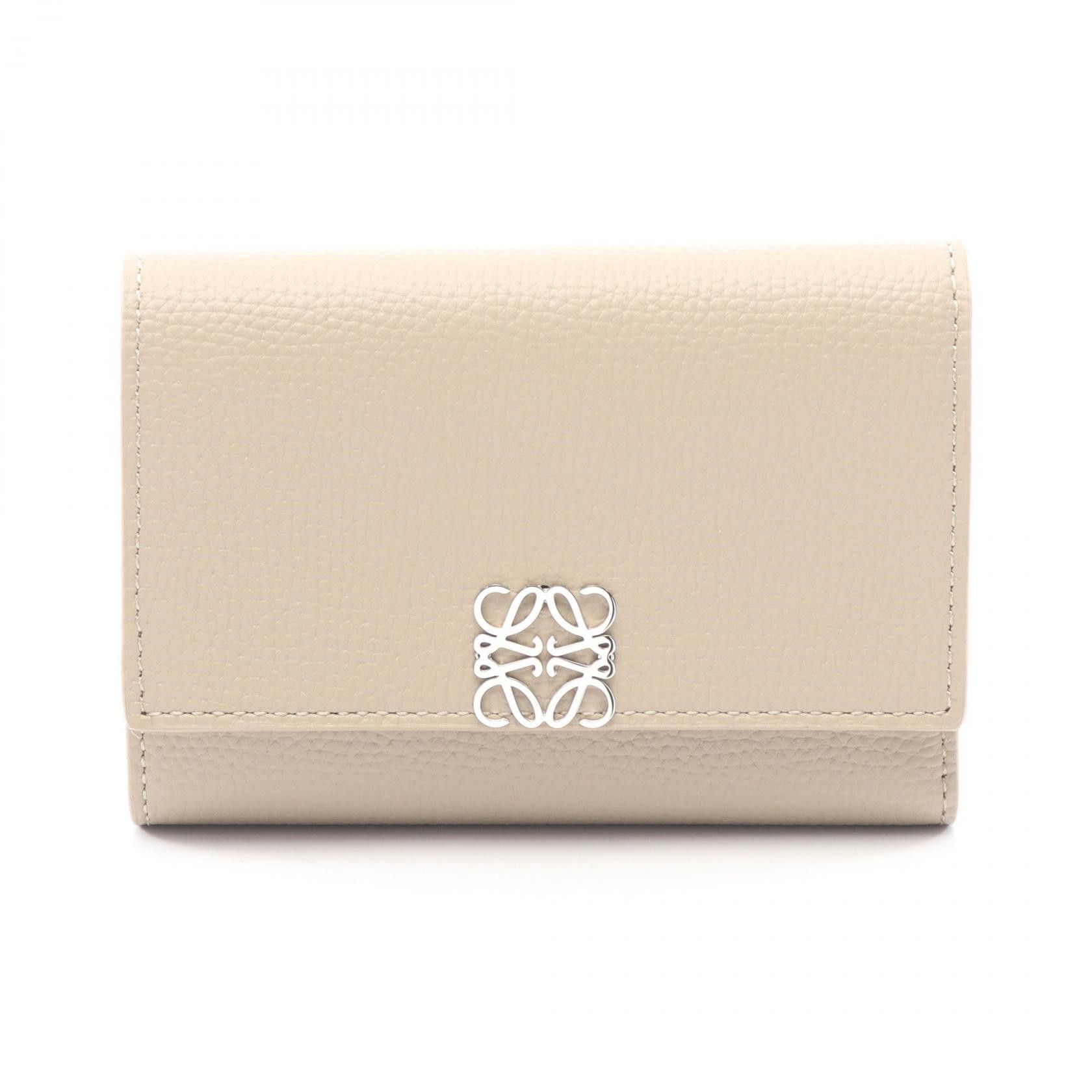 Loewe Loewe Loewe Anagram Vertical Trifold Wallet Leather Wallet Leather Short Wallet C821S33X125541 DUTY FREE for USA Size ONE SIZE - 1 Thumbnail