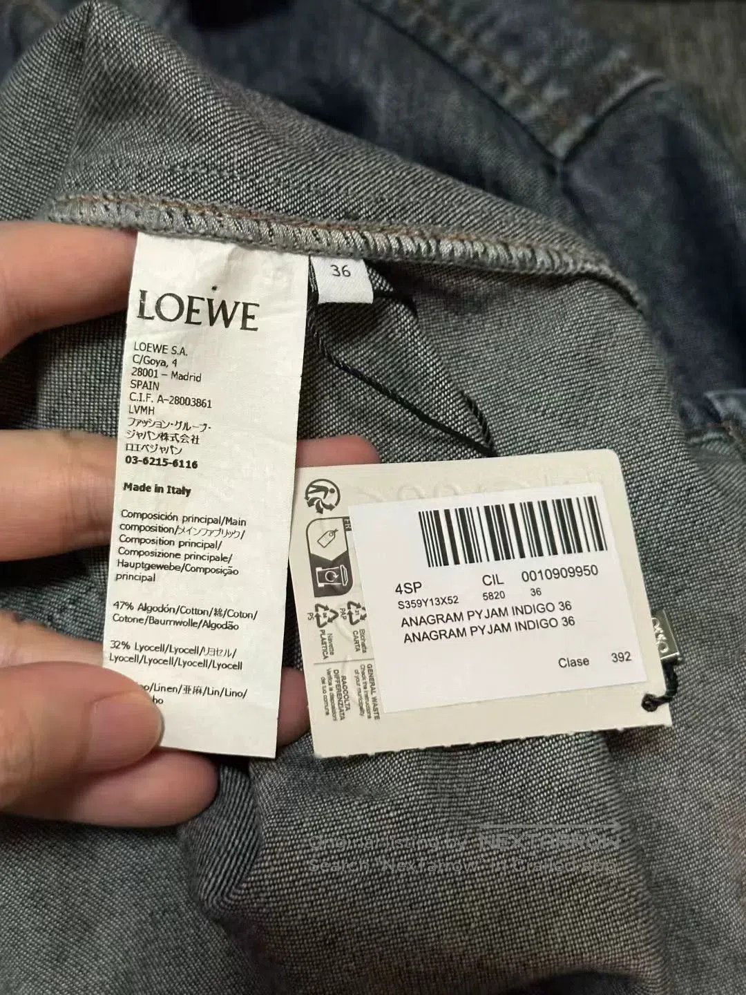Loewe new loewe denim jacket in size 36. Size US M / EU 48-50 / 2 - 3 Thumbnail