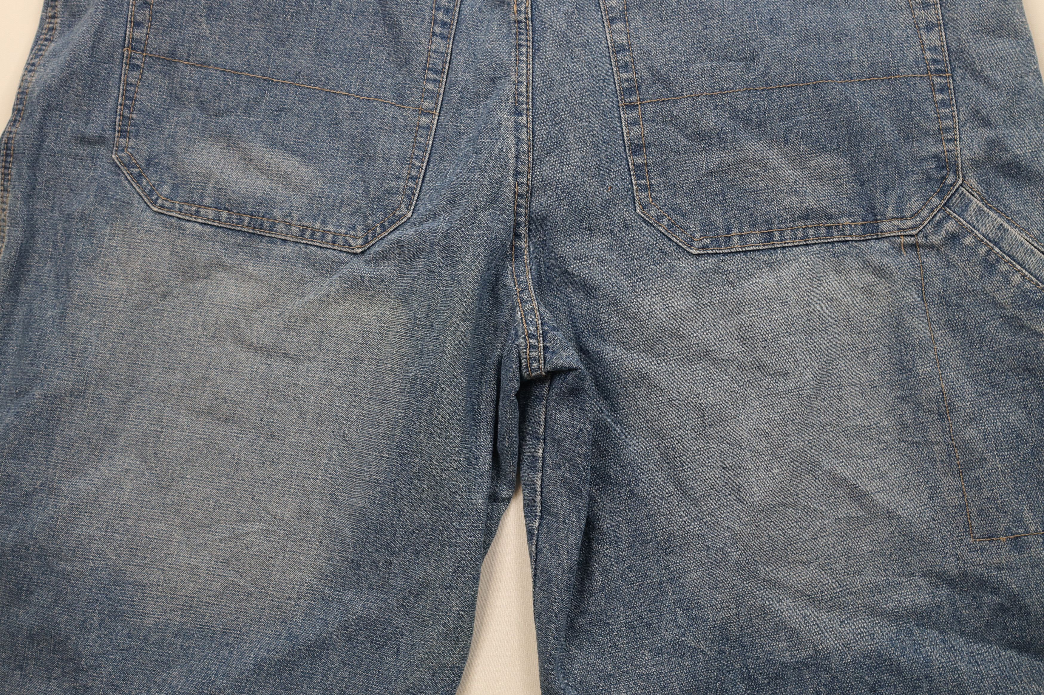 Vintage 90s Y2K Streetwear Fit Denim Jean Shorts Blue Cotton