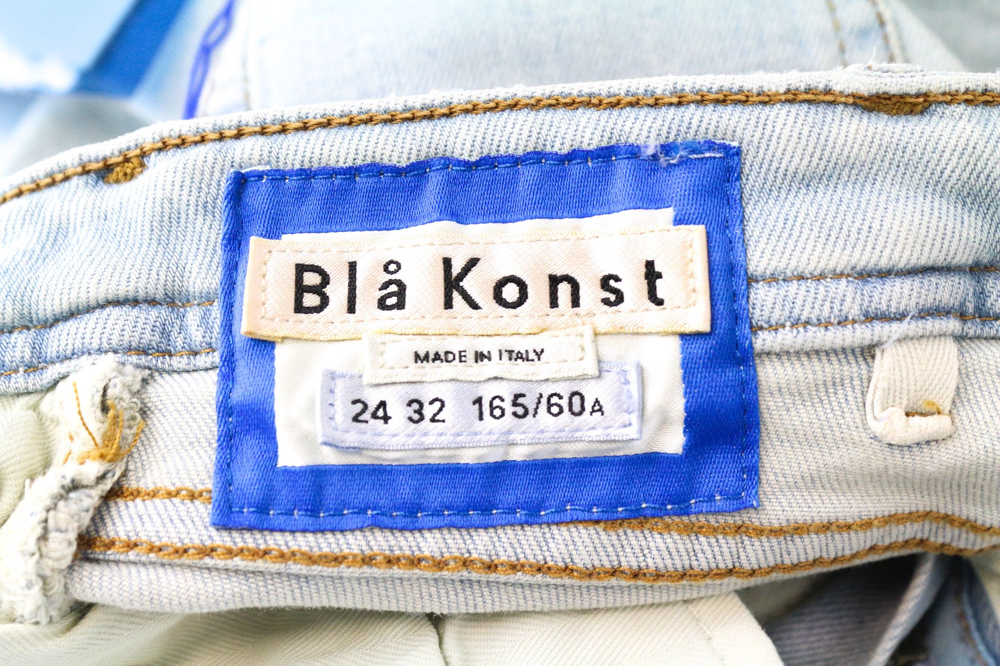 Acne Studios BLA KONST W24/L32 Light Blue Skinny Stretch Jeans 74516 Size 24" / US 00 / IT 34 - 6 Thumbnail