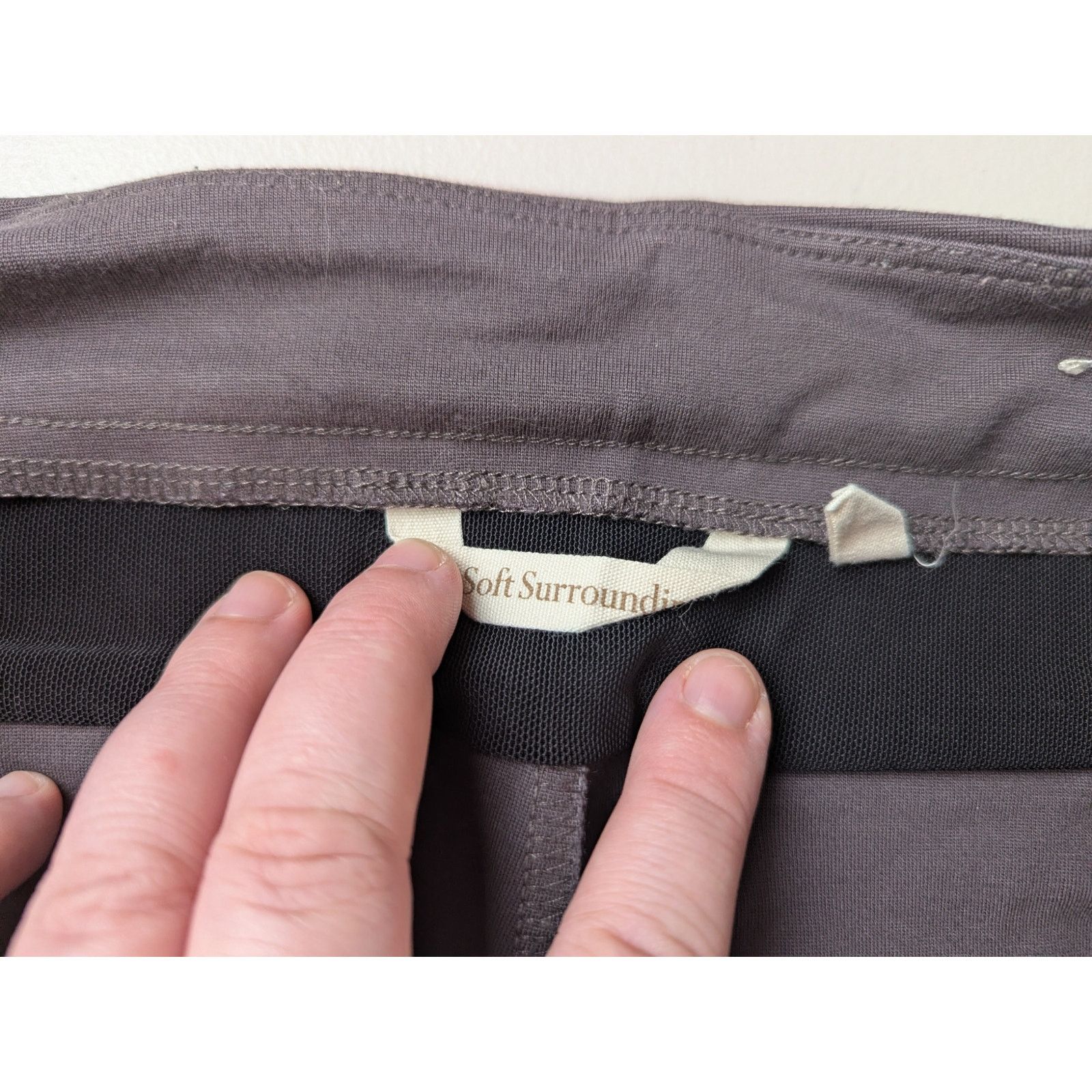Other Soft Surroundings Bootcut Trousers Size Small Brown Pull On Size 28" / US 6 / IT 42 - 4 Thumbnail