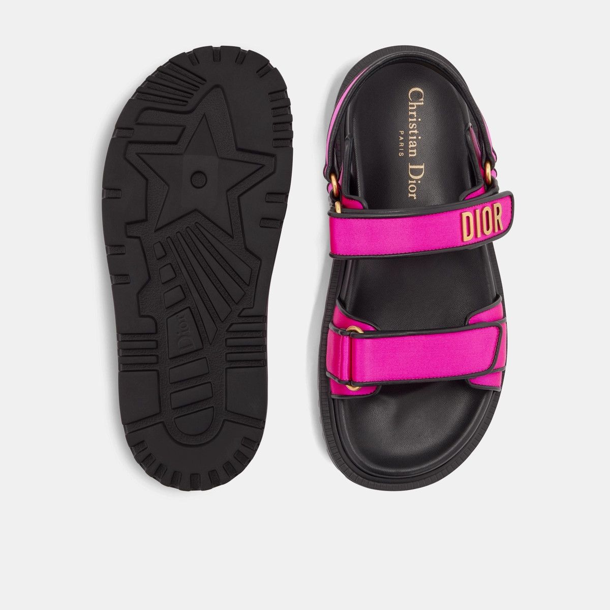 Dior o1bcso1str1224 Sandal in Black & Pink Size US 8 / IT 38 - 5 Thumbnail