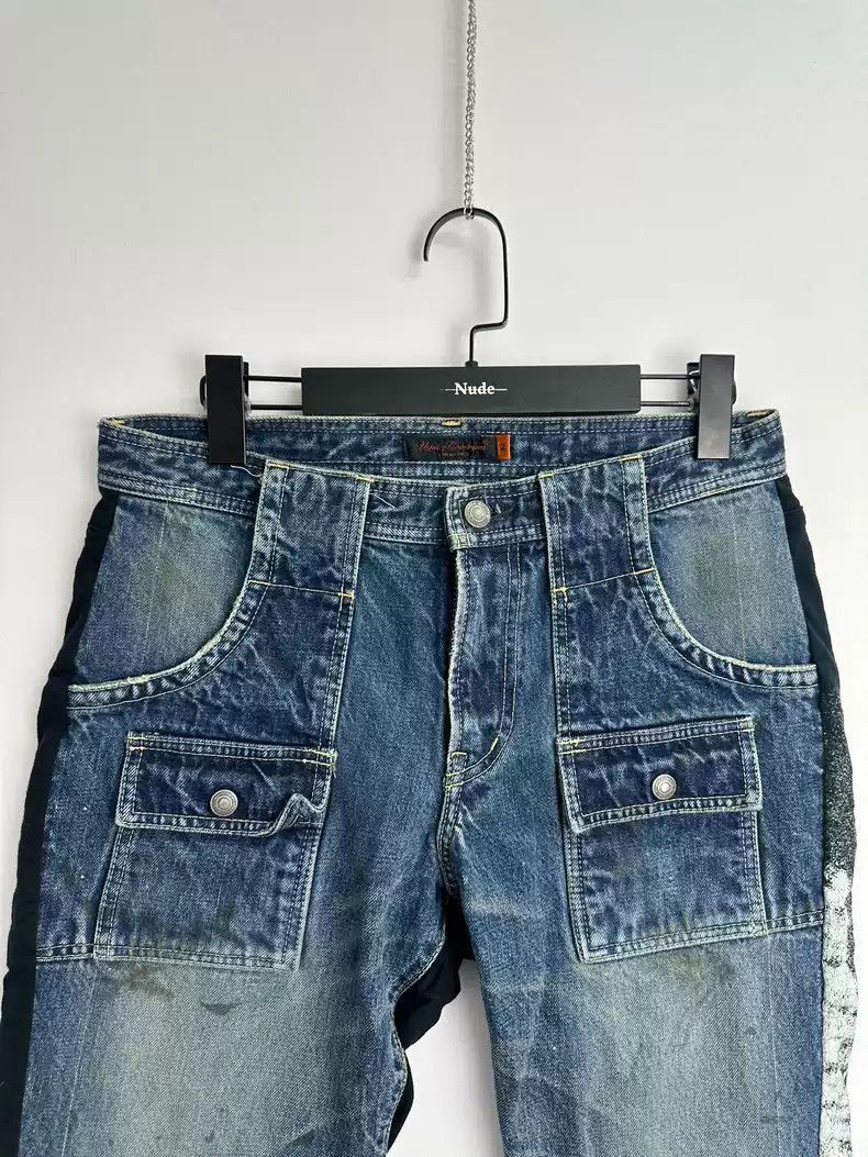 Undercover UNDERCOVER 06SS T-phase patchwork cargo flared jeans Size US 32 / EU 48 - 3 Thumbnail