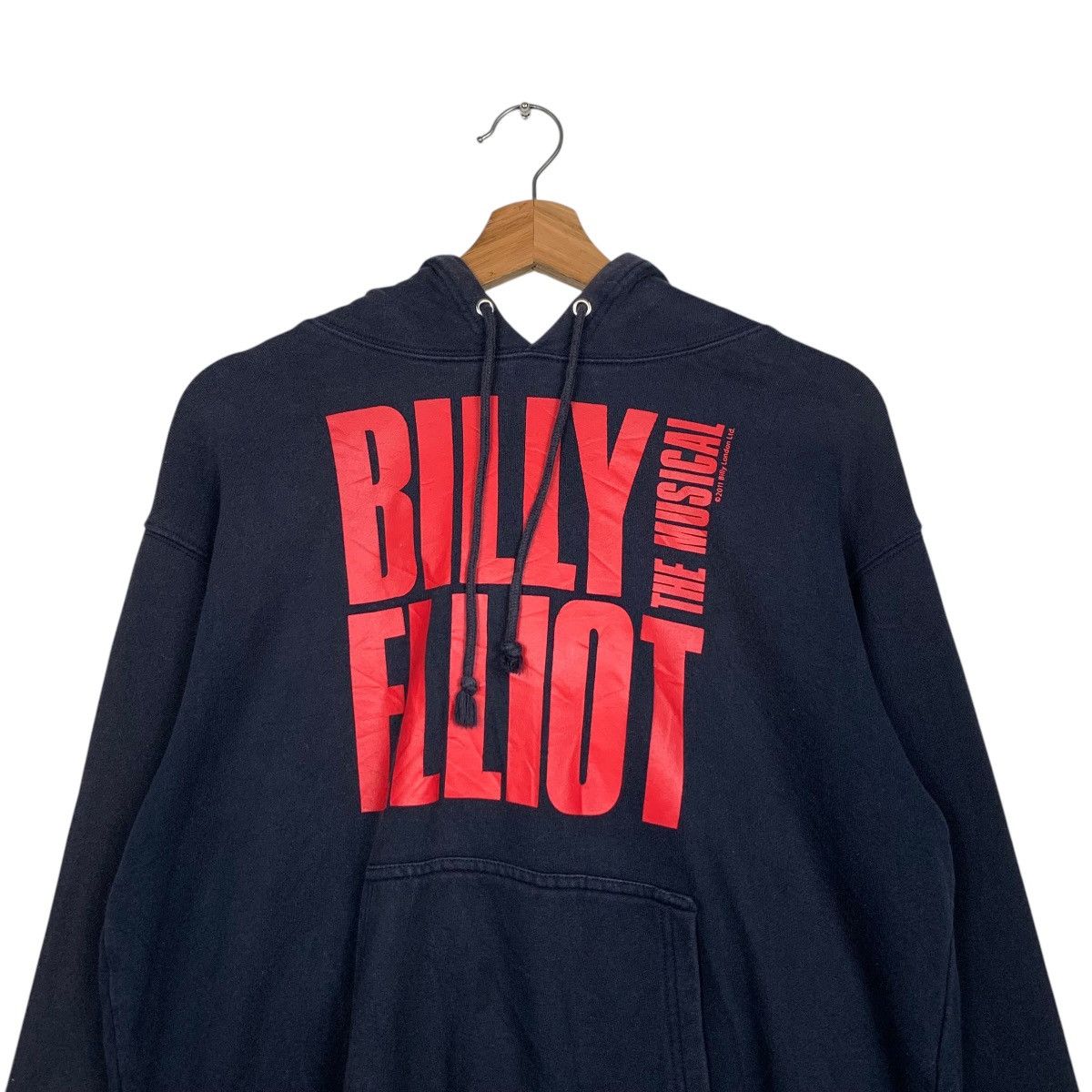 Vintage Billy Elliot the Musical Big Logo Pullover Hoodies #1762-C78 Size US M / EU 48-50 / 2 - 11 Thumbnail