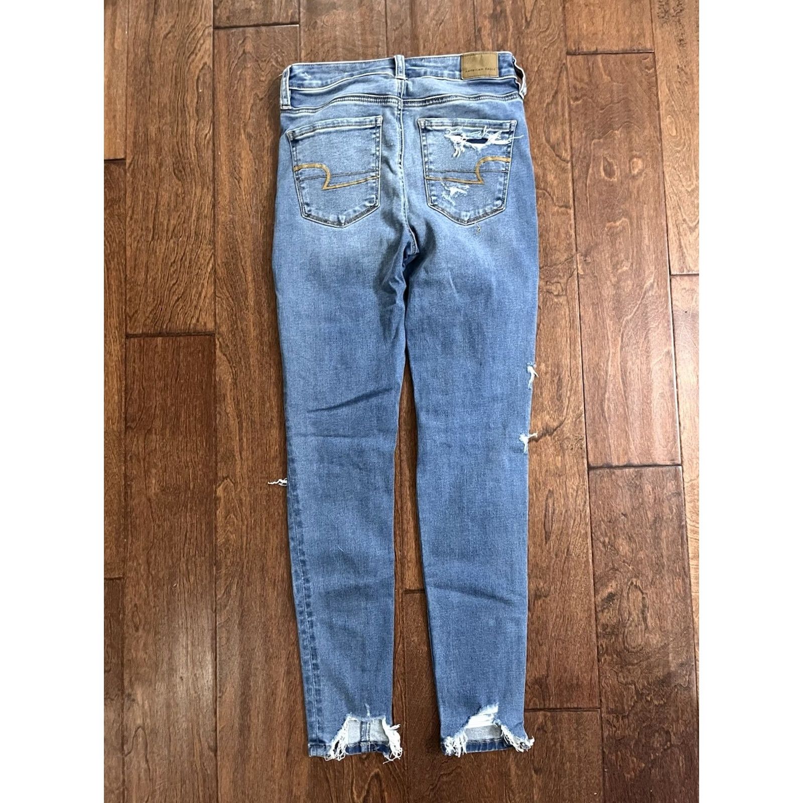 American Eagle Outfitters American Eagle Outfitters Jeans Womens Size 2 Regular High Rise Stretch Jegging Blue 27in Inseam Size 42" / US 20 - 7 Thumbnail