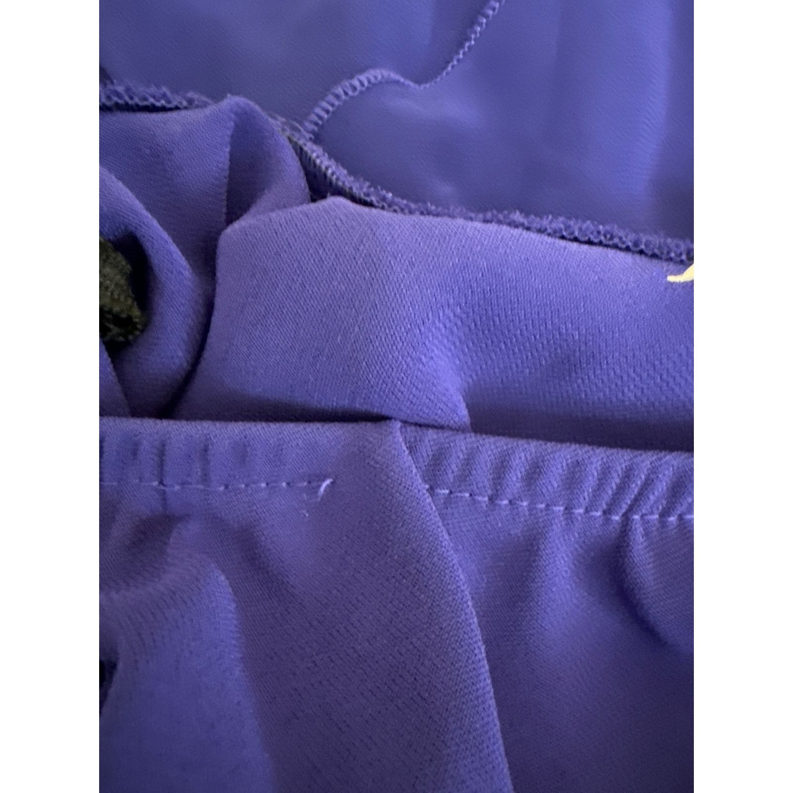 Other NWT SL Fashions 10P Purple Chiffon 2 Piece Dress Skirt & Top Size L / US 10 / IT 46 - 5 Thumbnail