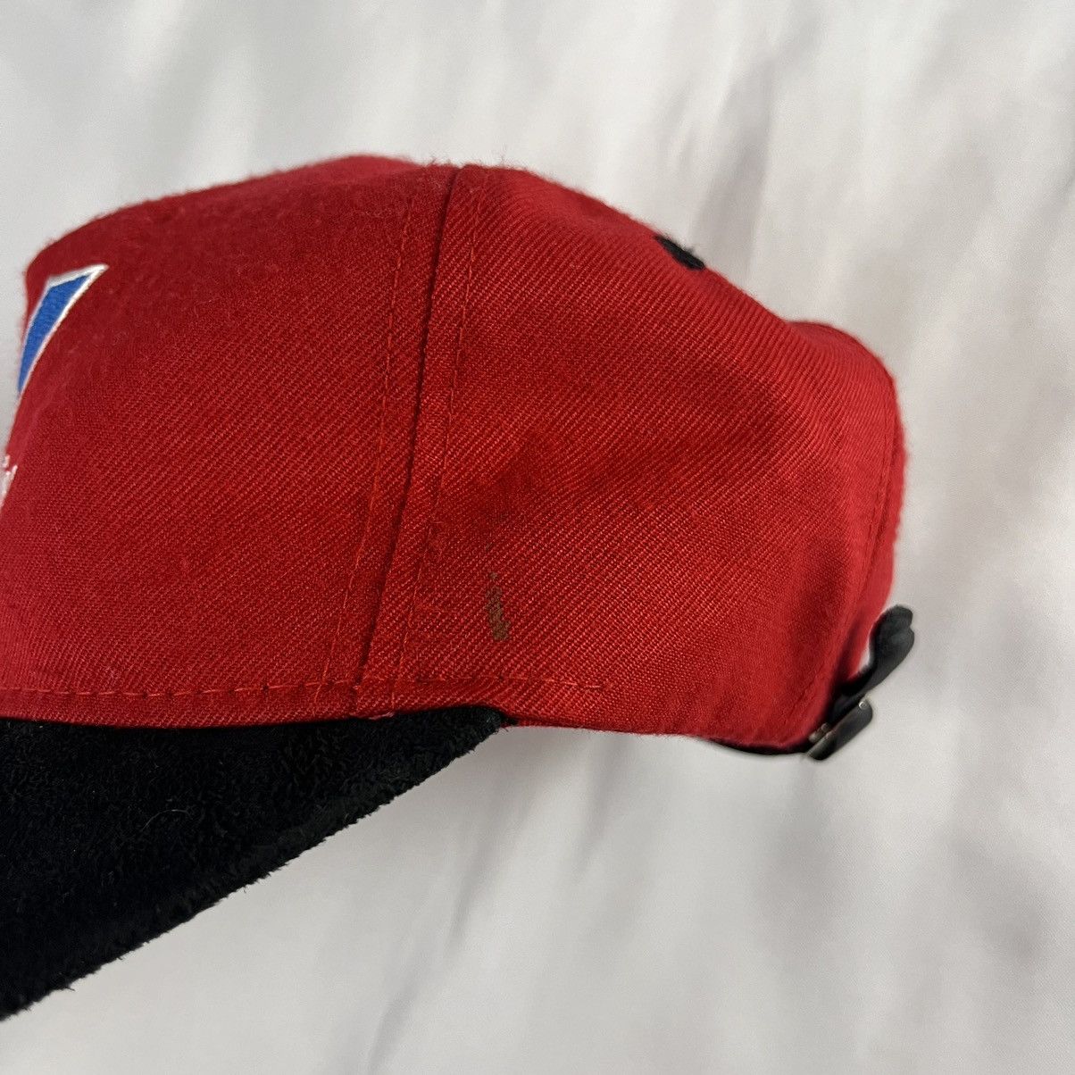 Vintage Valvoline Durablend Hat Vintage 90s Car Racing Leather strap Size ONE SIZE - 7 Thumbnail
