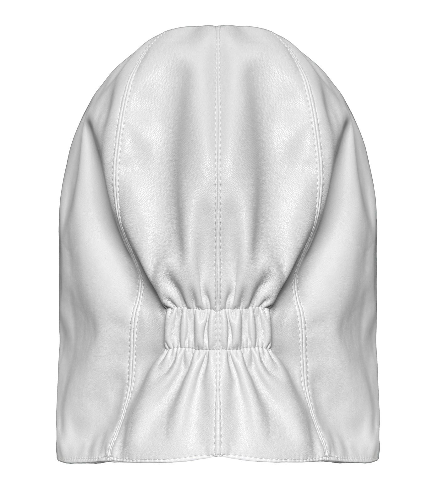 Handmade White Exclusive Pitti Helmet Hat (Playboi Carti hat style) Size ONE SIZE - 3 Thumbnail