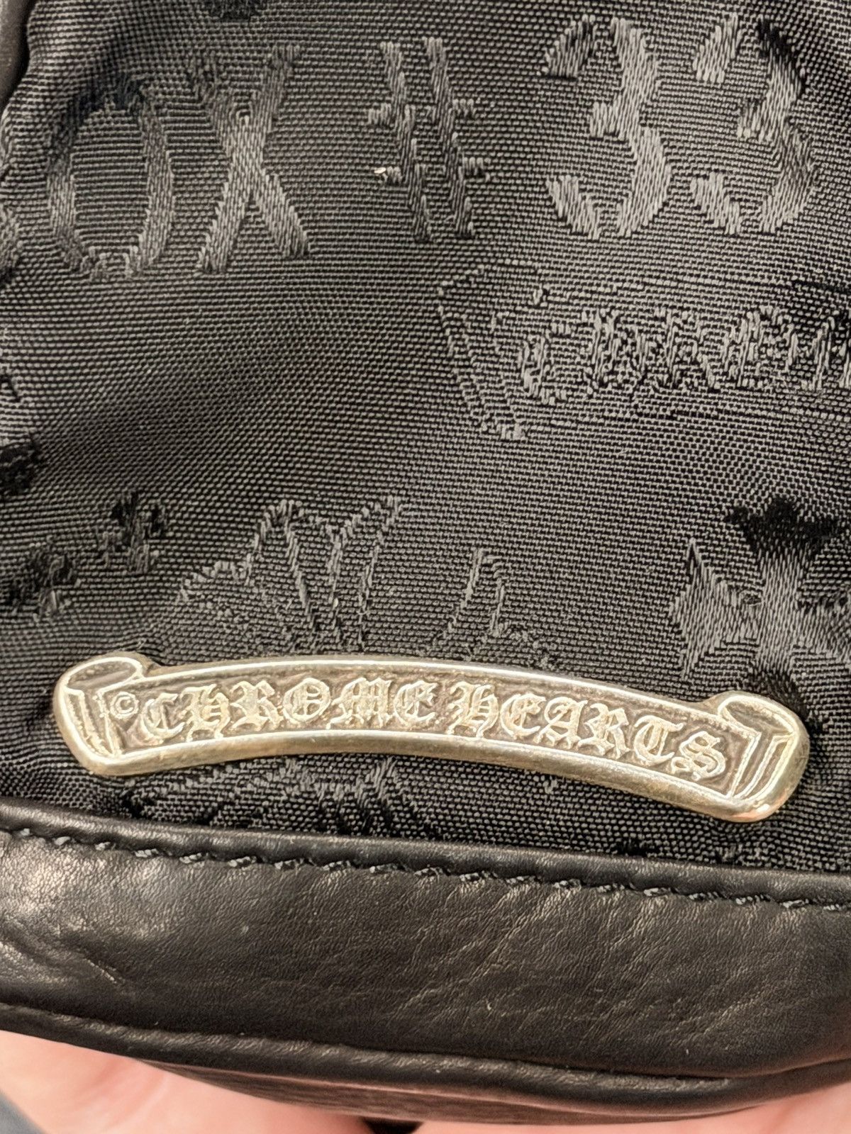 Chrome Hearts Chrome Heart Stencil Backpack Wrist Bag Women’s Rare Size ONE SIZE - 3 Thumbnail