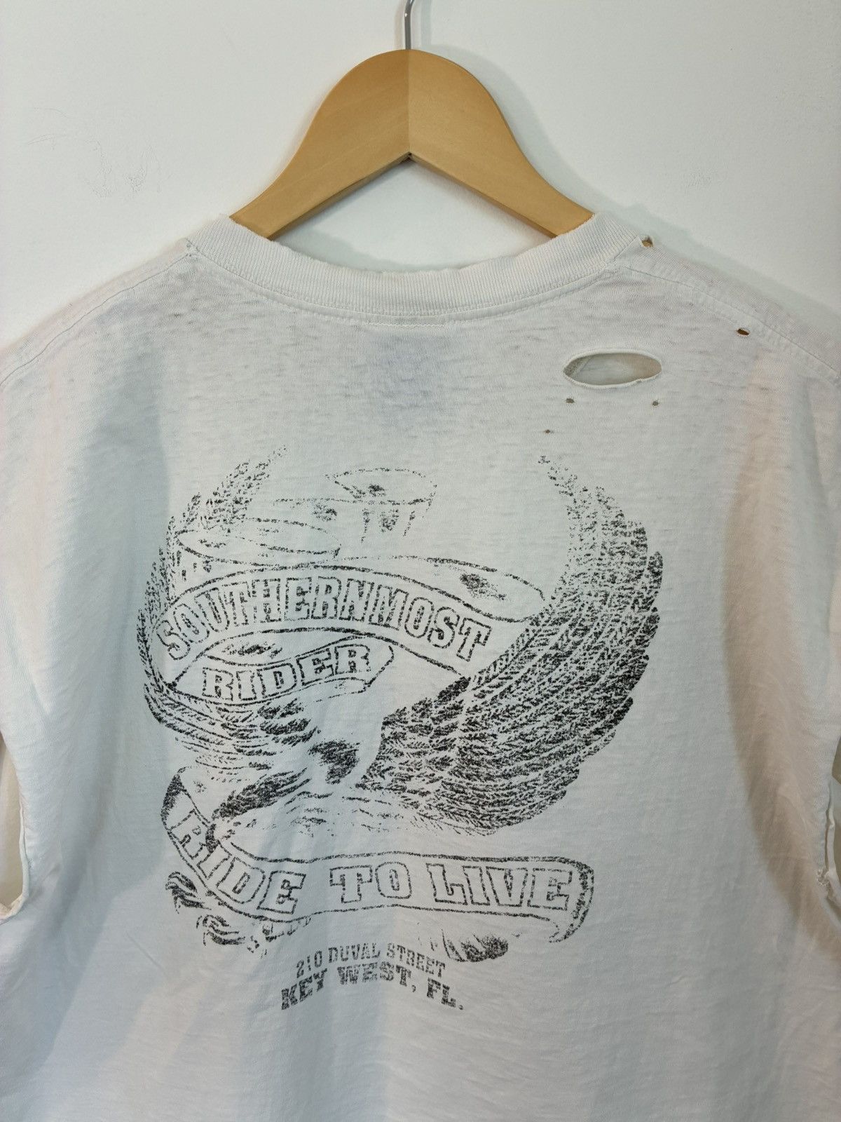 Harley Davidson Thrashed Vintage 90s Faded Harley Davidson Cut Off Size US XL / EU 56 / 4 - 7 Thumbnail