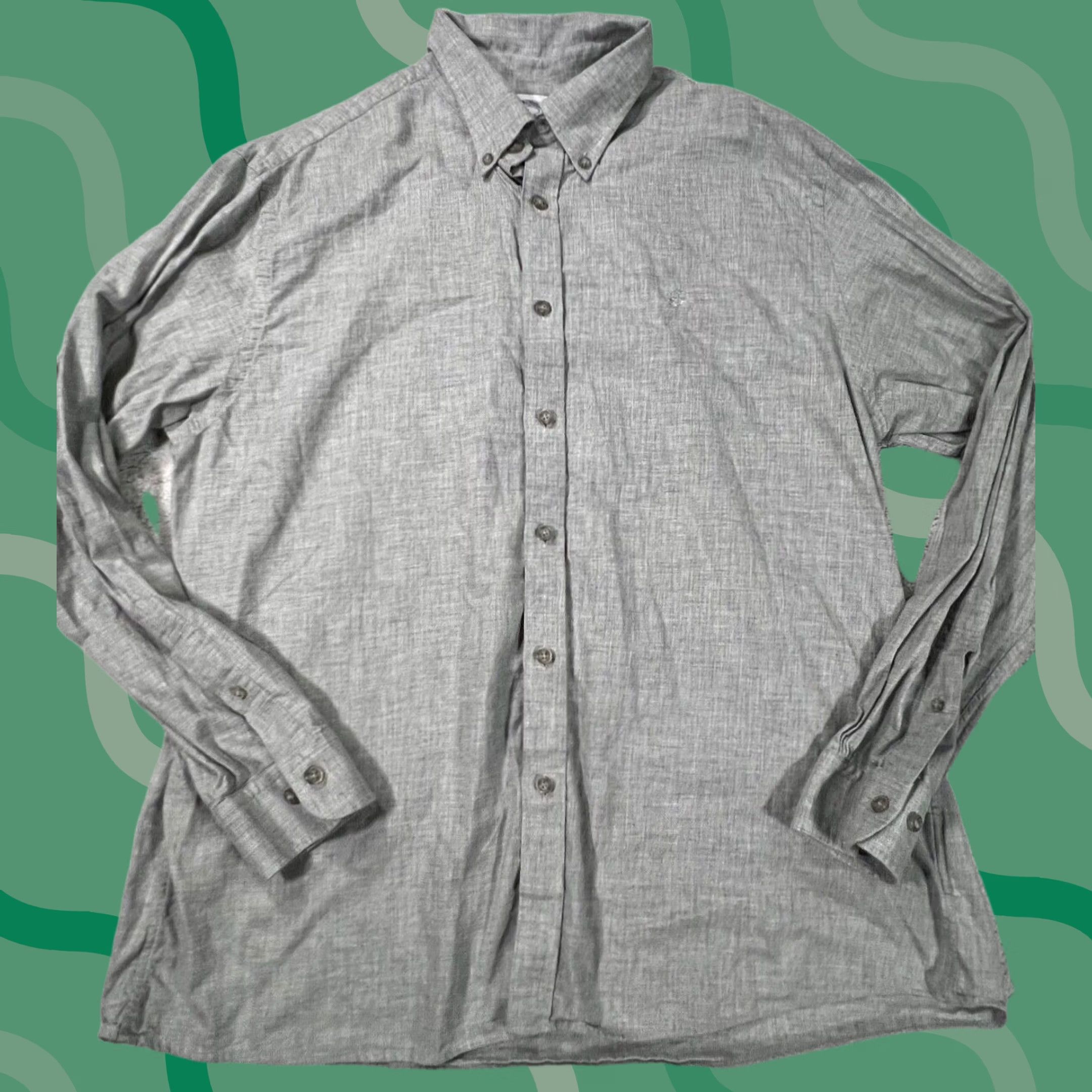 Brooks Brothers Brooks Brothers Shirt Mens XL Gray Regent Fit 100% Cotton Casual Button Up Size US XL / EU 56 / 4 - 1 Thumbnail