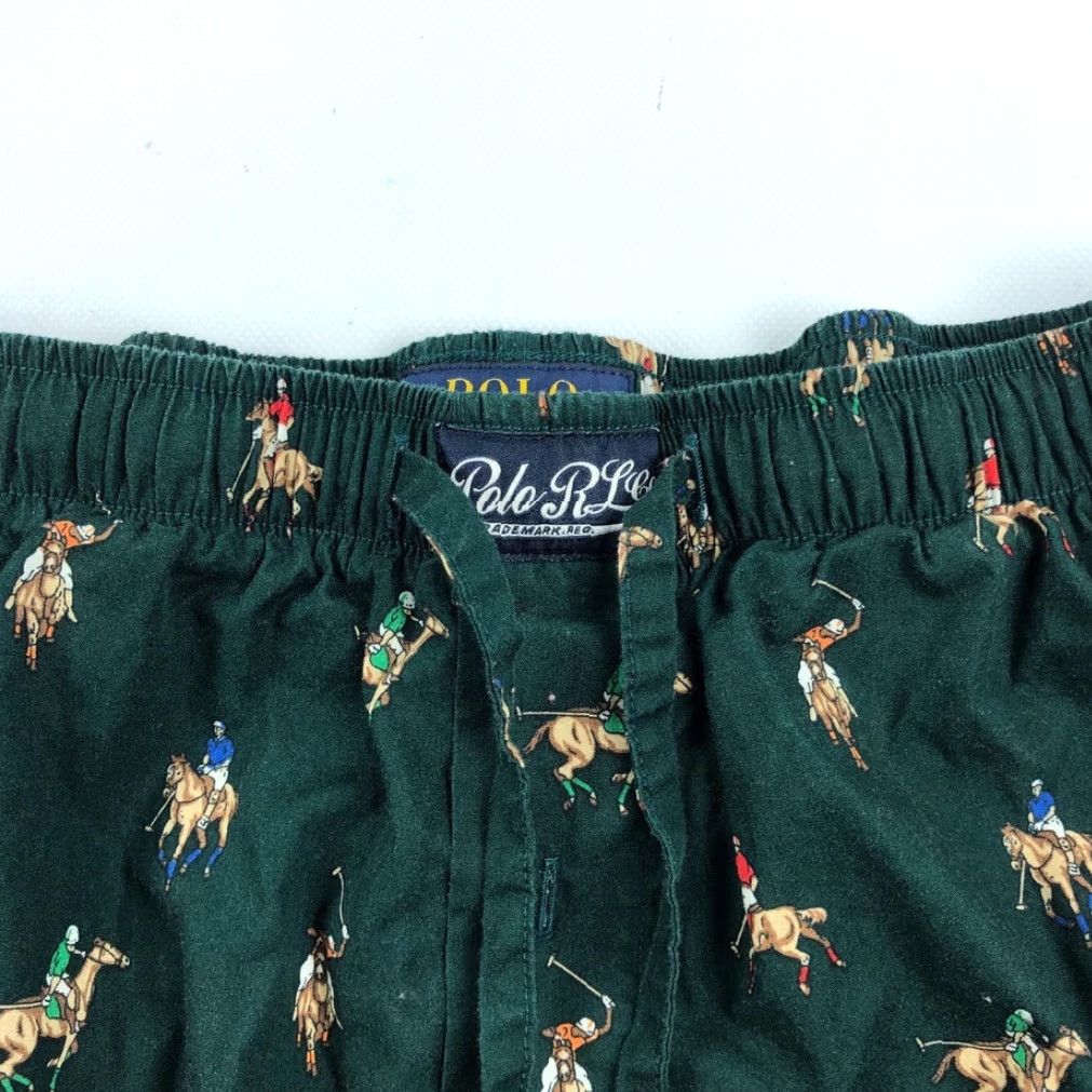 Polo Ralph Lauren Polo Ralph Lauren Polo Player Print 100% Cotton Sleepwear Lounge Pants Men L Green Polo Player Print Pajama Pants Mens Size US L / EU 52-54 / 3 - 5 Thumbnail