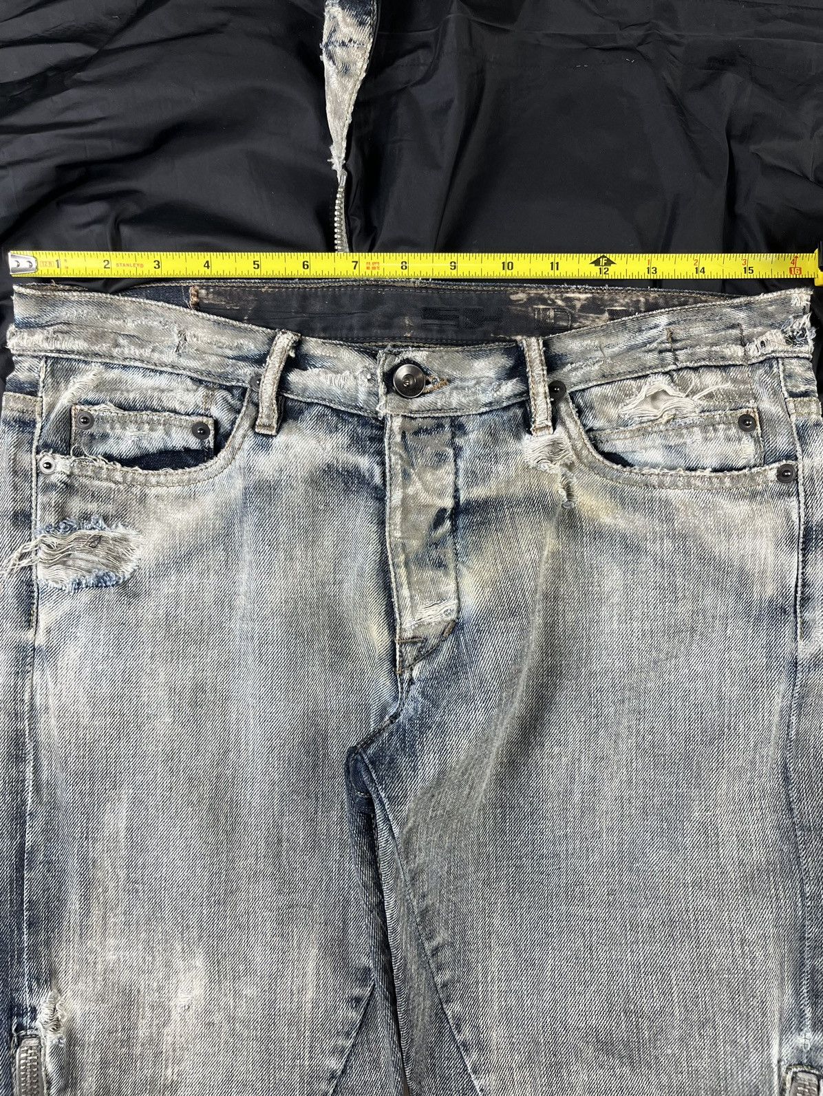 Rick Owens FW08 Rick Owens Banana Cut Spiral Denim Jeans Dust Acid Size US 30 / EU 46 - 12 Thumbnail