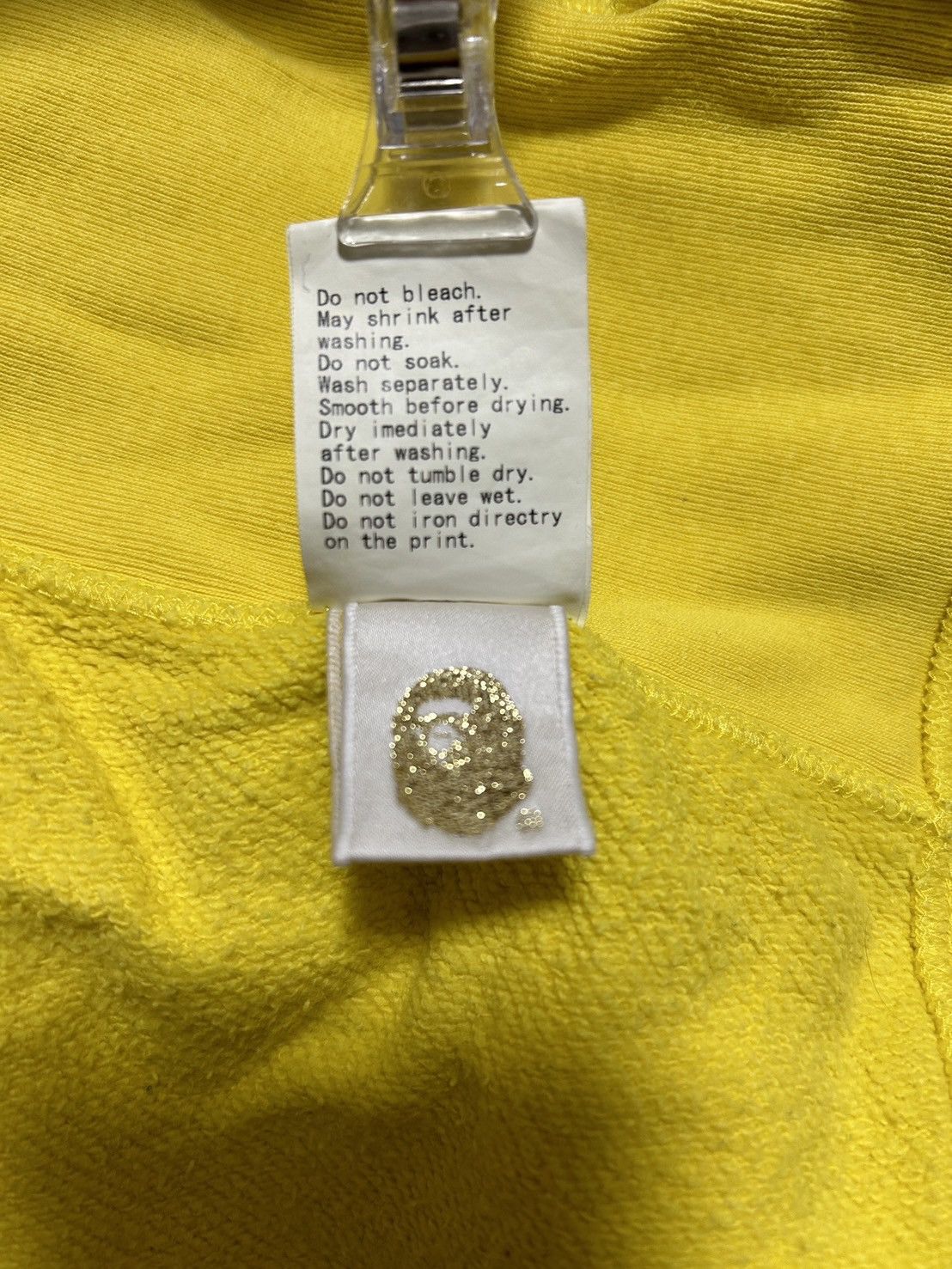 Bape OG Bape Yellow Baby Milo Friends Logo Full Zip Hoodie Size US M / EU 48-50 / 2 - 9 Thumbnail
