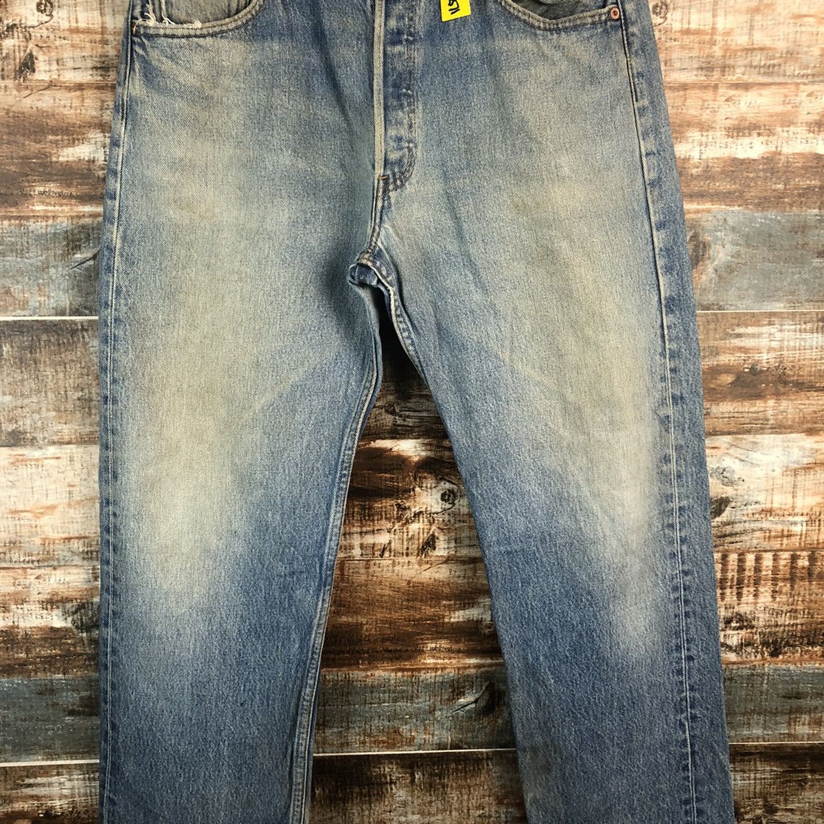 Levi's Levis 501xx vintage Blue ripped Denim Pants #A2571 Size US 35 - 5 Thumbnail