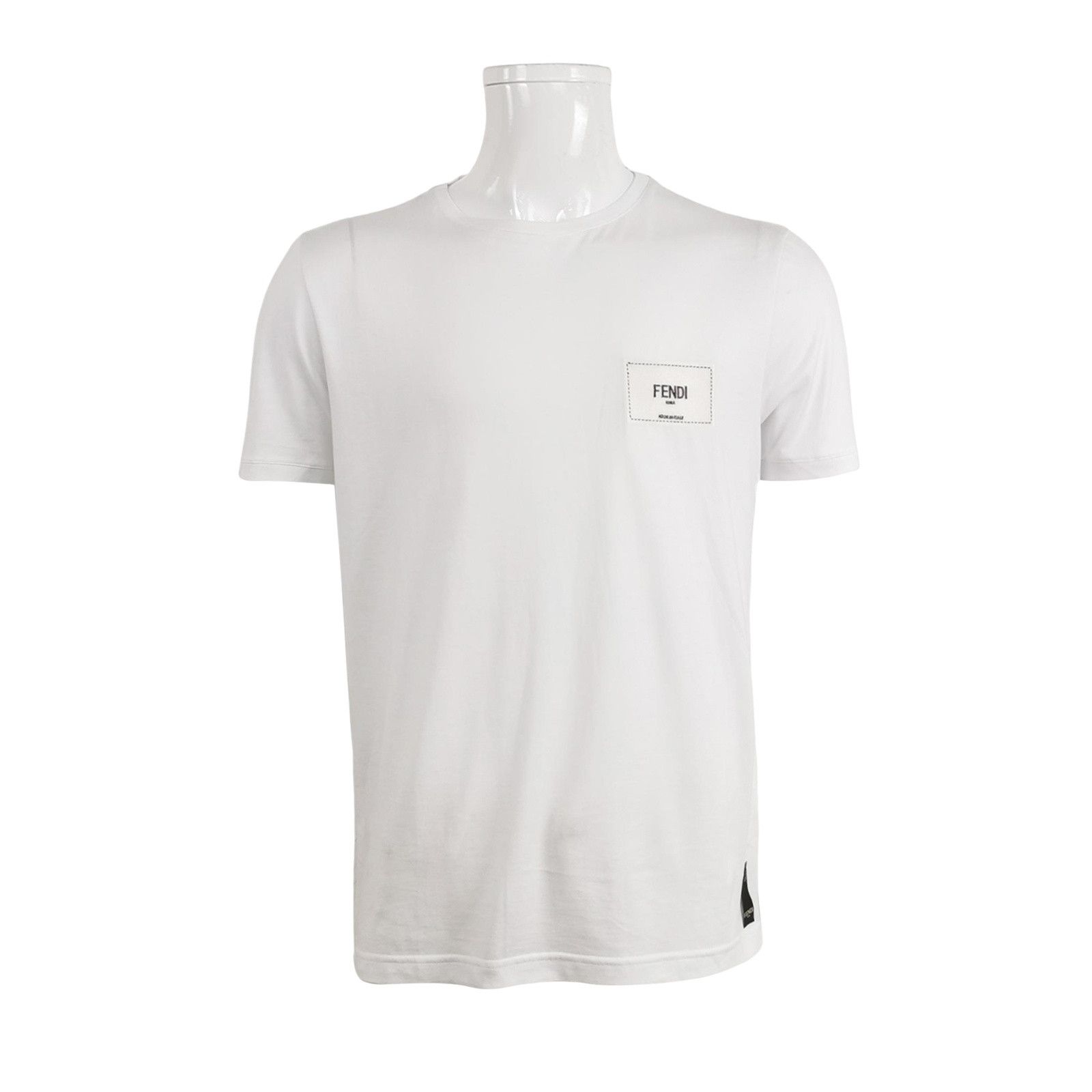 Fendi Fendi White Logo Patch T-Shirt Size L Size US L / EU 52-54 / 3 - 1 Thumbnail