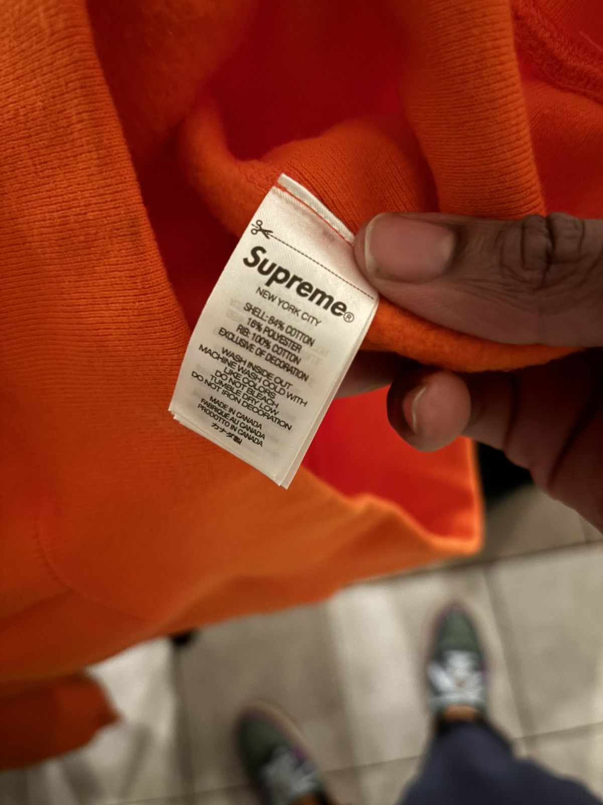 Supreme SUPREME 2024 ORANGE BOX LOGO HOODIE Size US S / EU 44-46 / 1 - 6 Thumbnail
