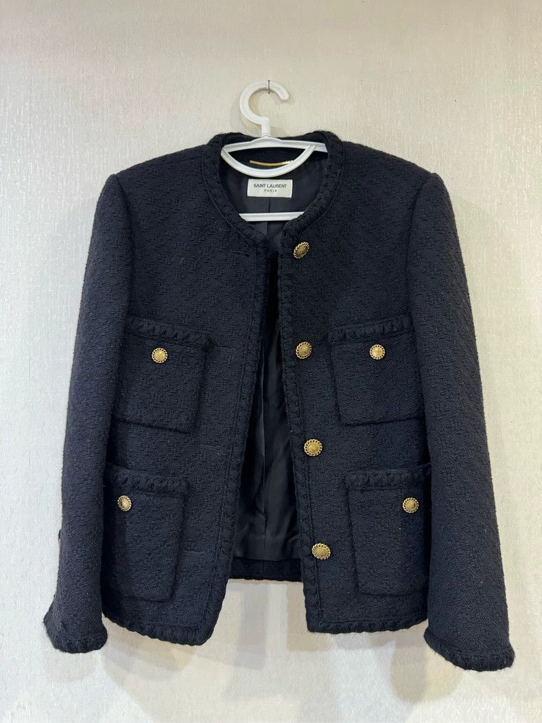 Saint Laurent Paris Short Sleeve Woven Jacket by Saint Laurent Size US M / EU 48-50 / 2 - 1 Thumbnail