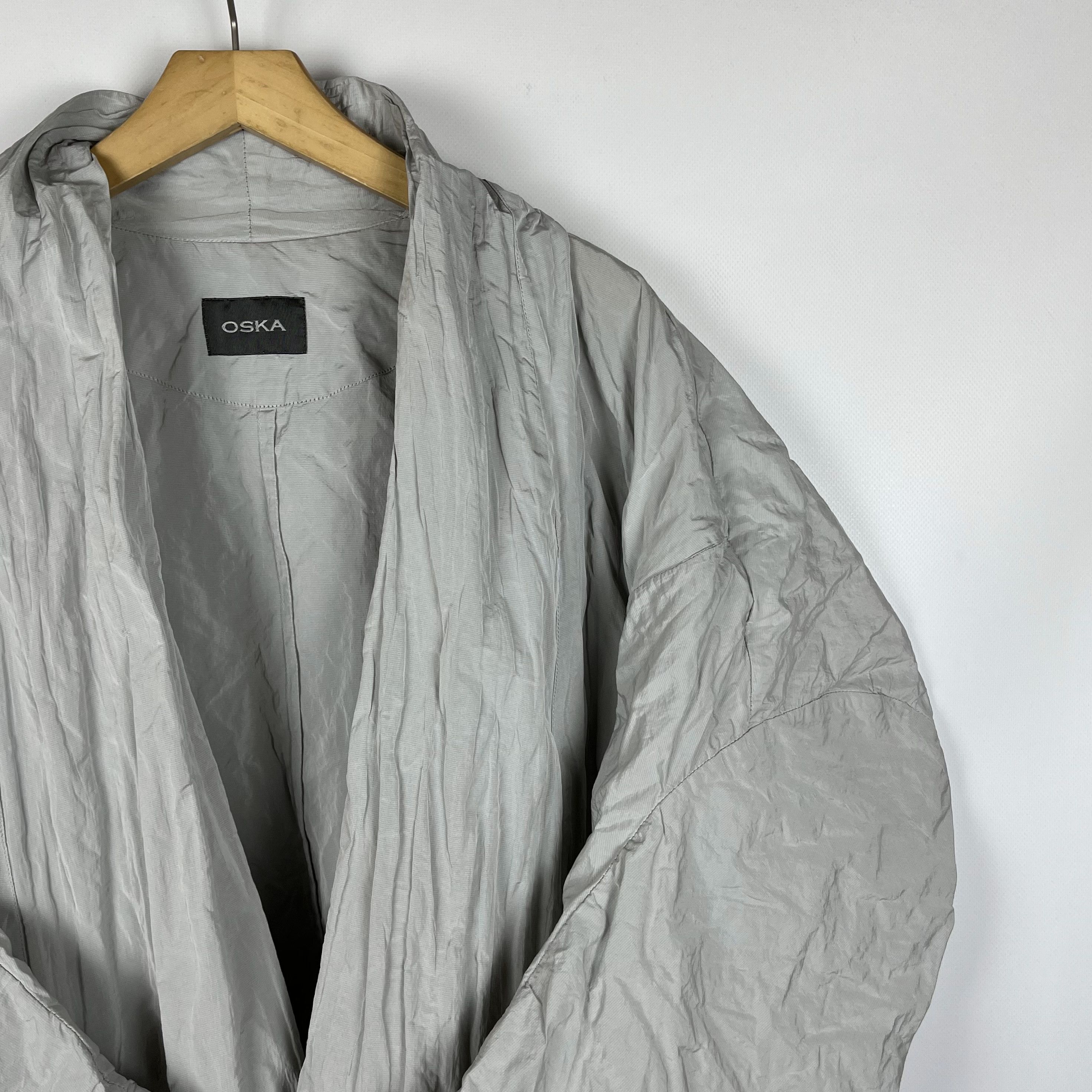 OSKA Ladies OSKA Avant-Garde Nylon Open Kimono Jacket Size M / US 6-8 / IT 42-44 - 2 Thumbnail
