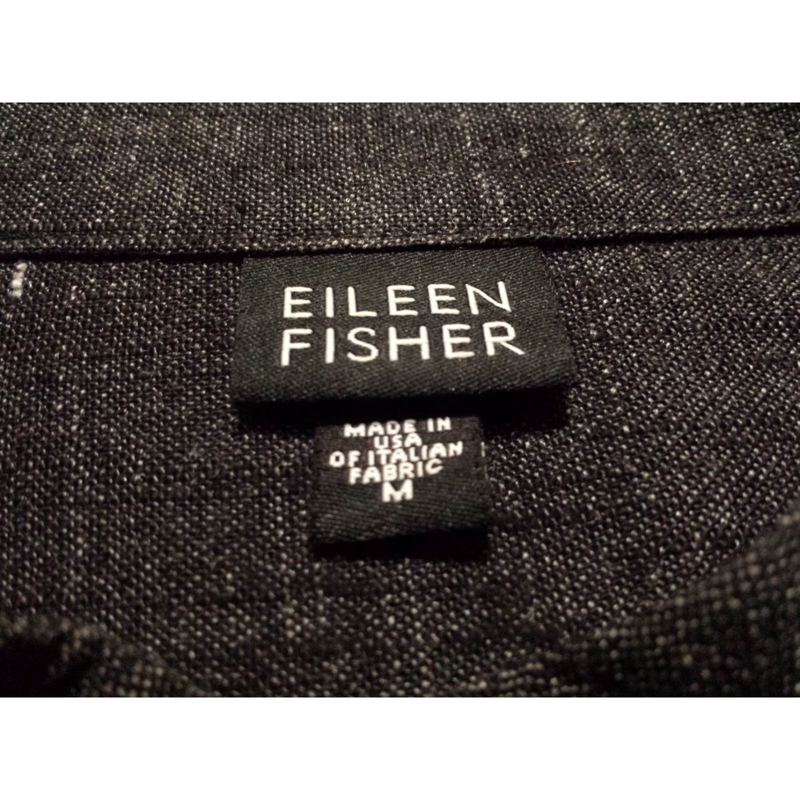 Eileen Fisher Eileen Fisher Blazer Shirt Womens Medium Gray Solid Button-Up Cotton Rayon Jacket Size M / US 6-8 / IT 42-44 - 6 Thumbnail